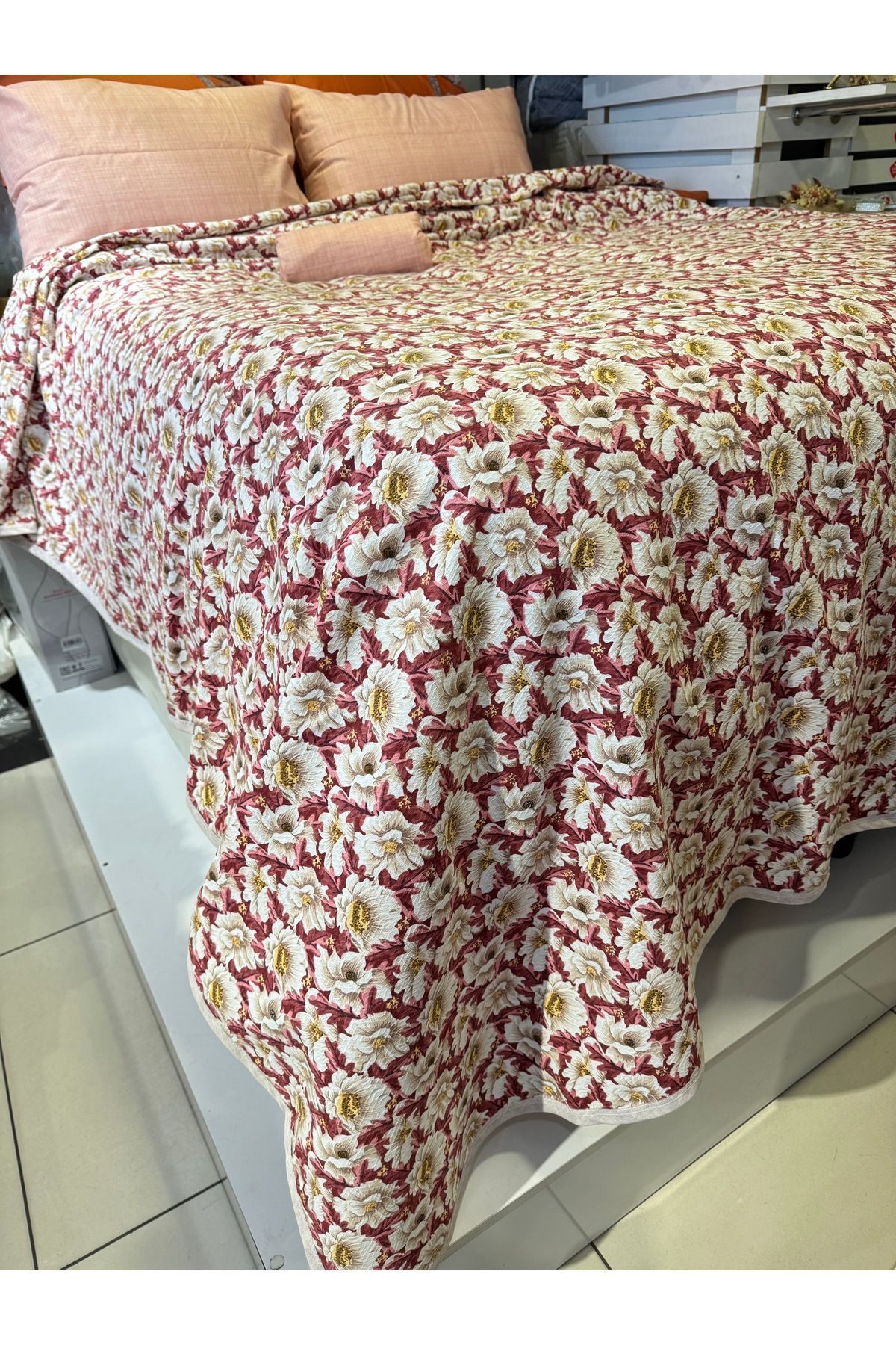 ŞENER HOME-Daisy Patterned Sheet Elastic Single Pique Set 5