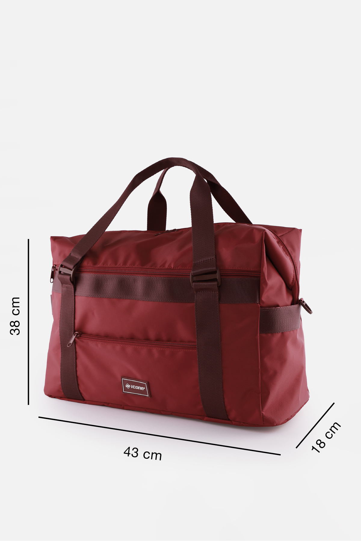 ICONE BAG Büyük Boy Seyahat Çantası Valiz Sapına Takılabilir Çok Cepli Uzun Askılı, Laptop Bölmeli Su Geçirmez görsel 5