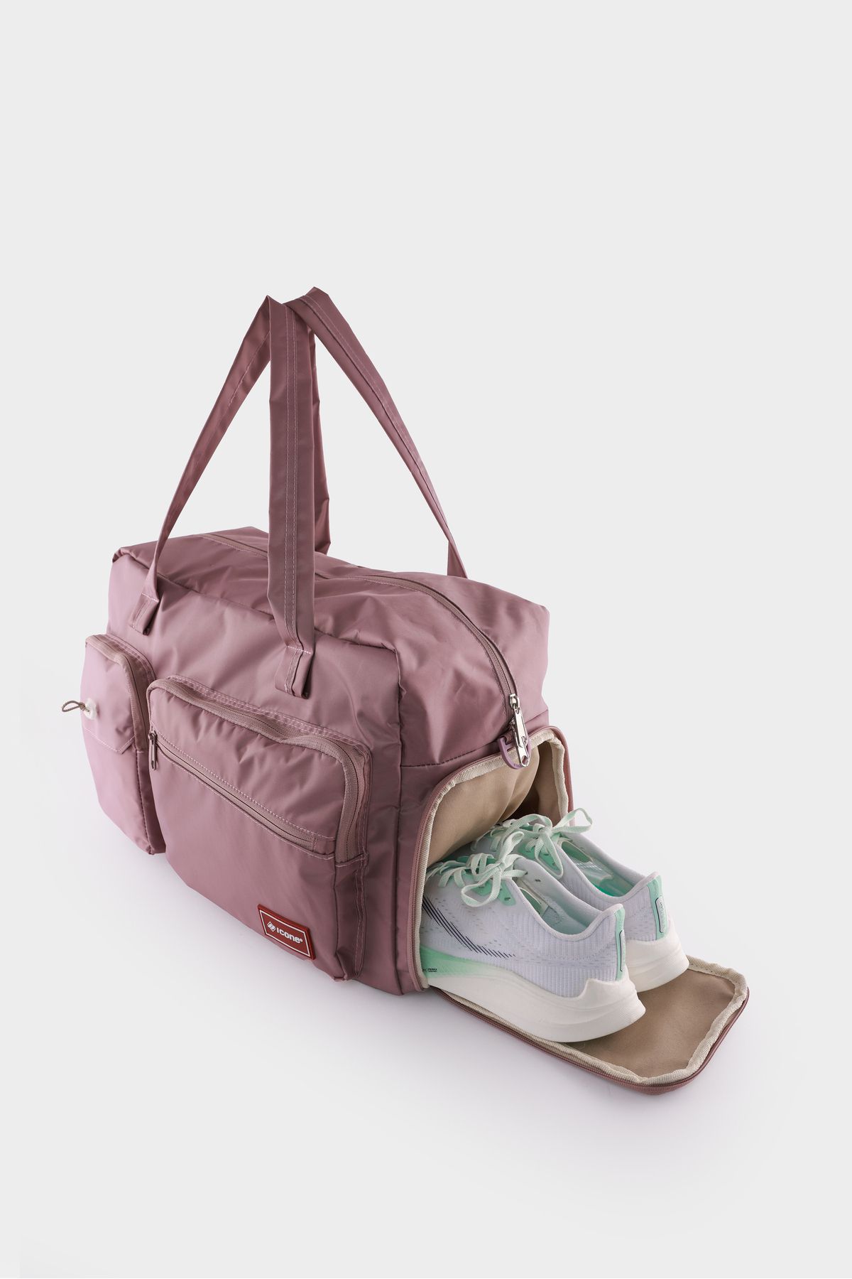 ICONE BAG-Large Size Travel Bag - Adjustable with Shoe Compartment, Suitcase Attachment, and Water Repellent Multi-Pockets 4