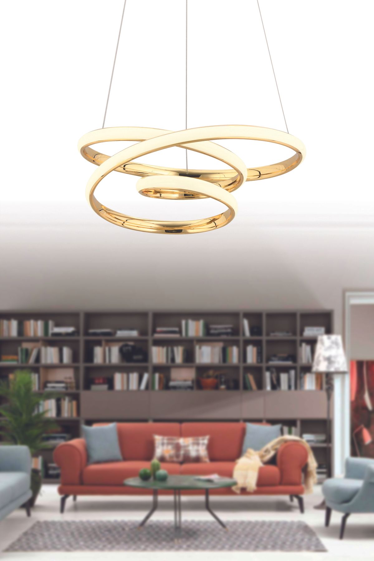 İstanbul Avize İstanbul Avize Gold Meri Beyaz Power Ledli Modern Led Avize