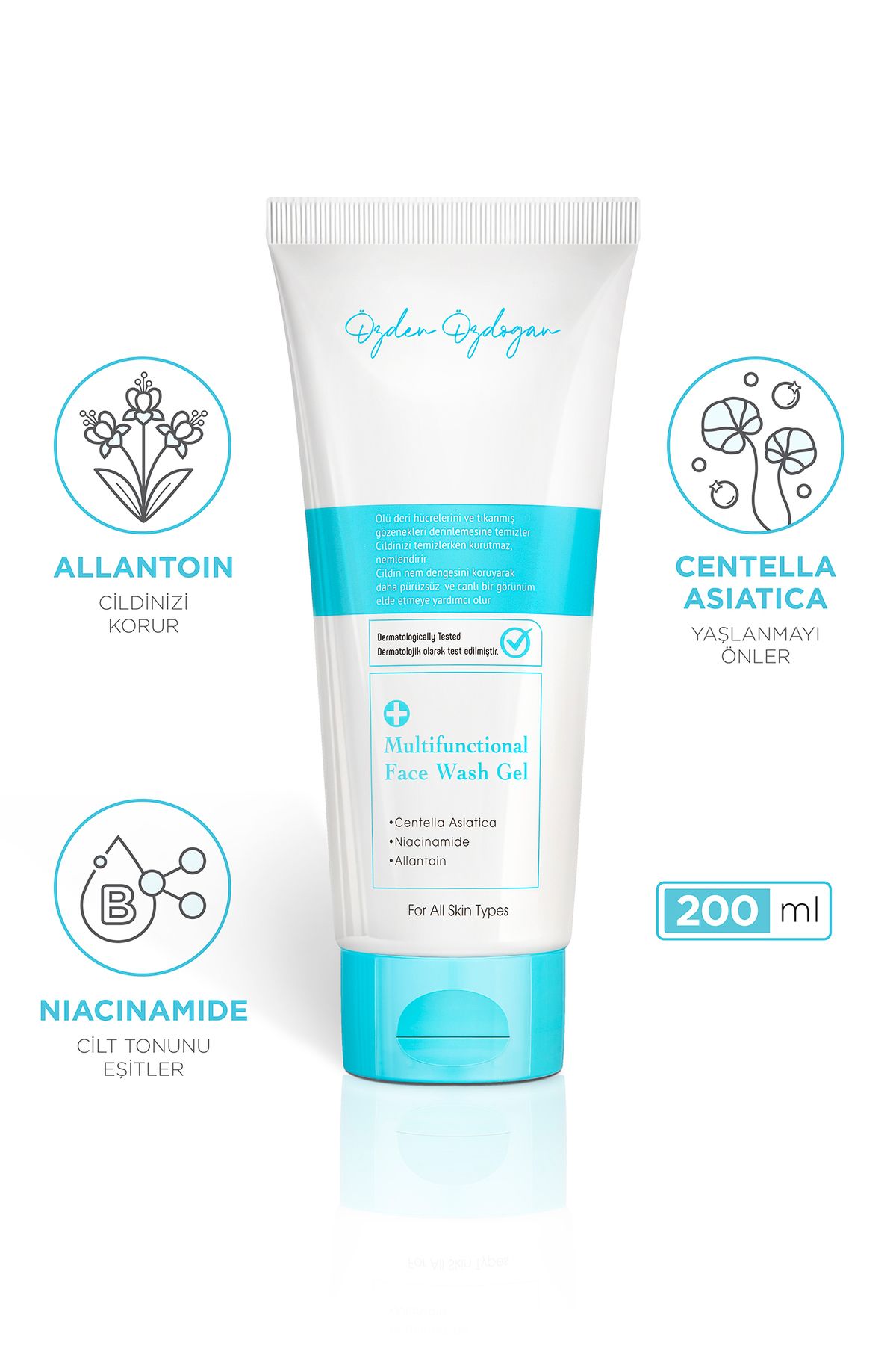 Yüz Temizleme Jeli - Tanecikli Hassas Temizleme, Aydınlatıcı, Canlandırıcı - 200 ml