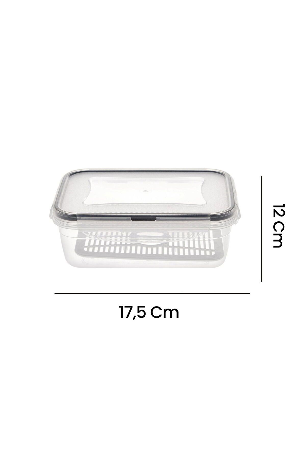ASPARTAM-Fresh Box Rectangular Compartment Storage Container - 800 ml 3