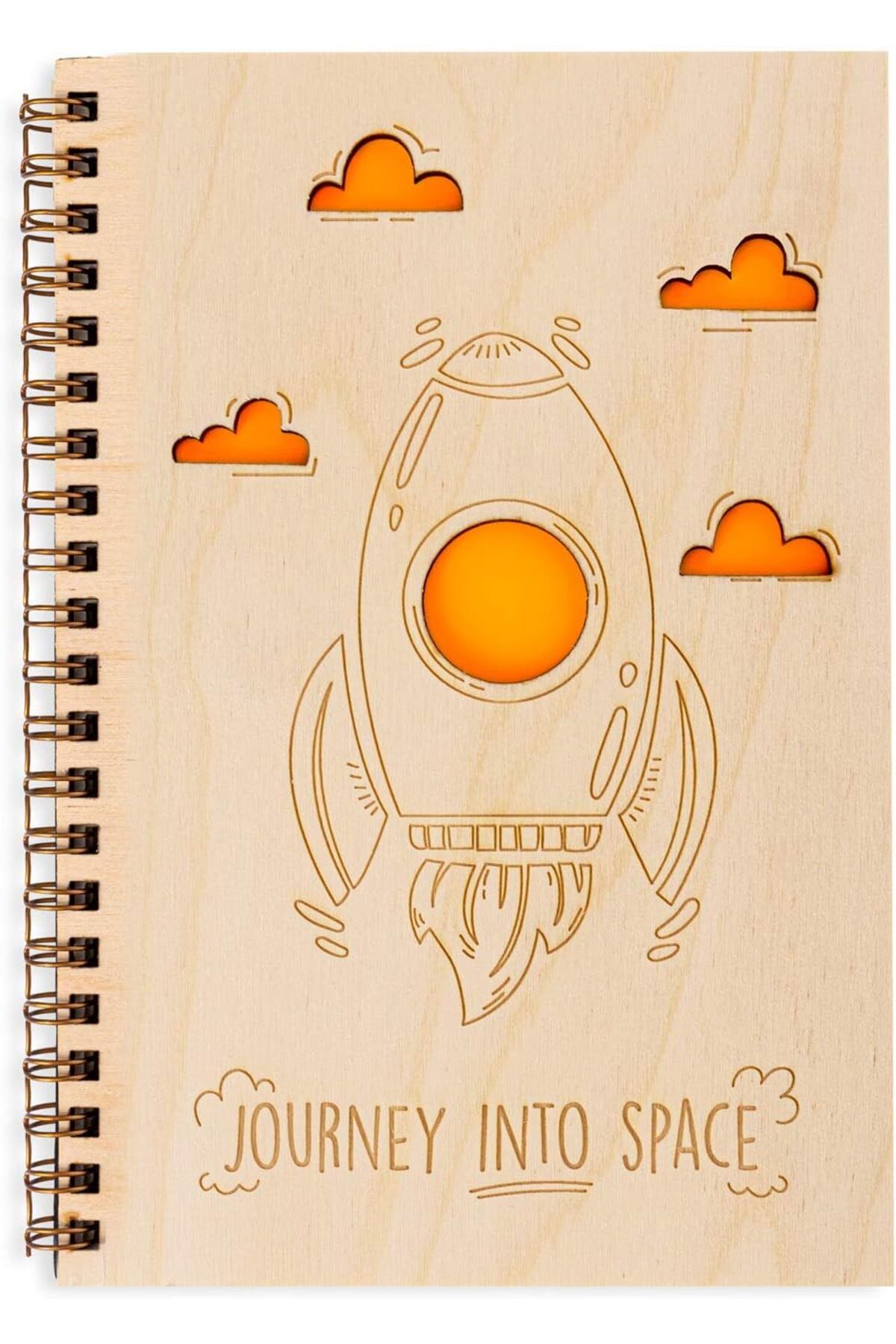 STOREMAX ELZ Yolculuk Tasarımlı Ahşap Kapaklı Defter FRNTR 1127478
