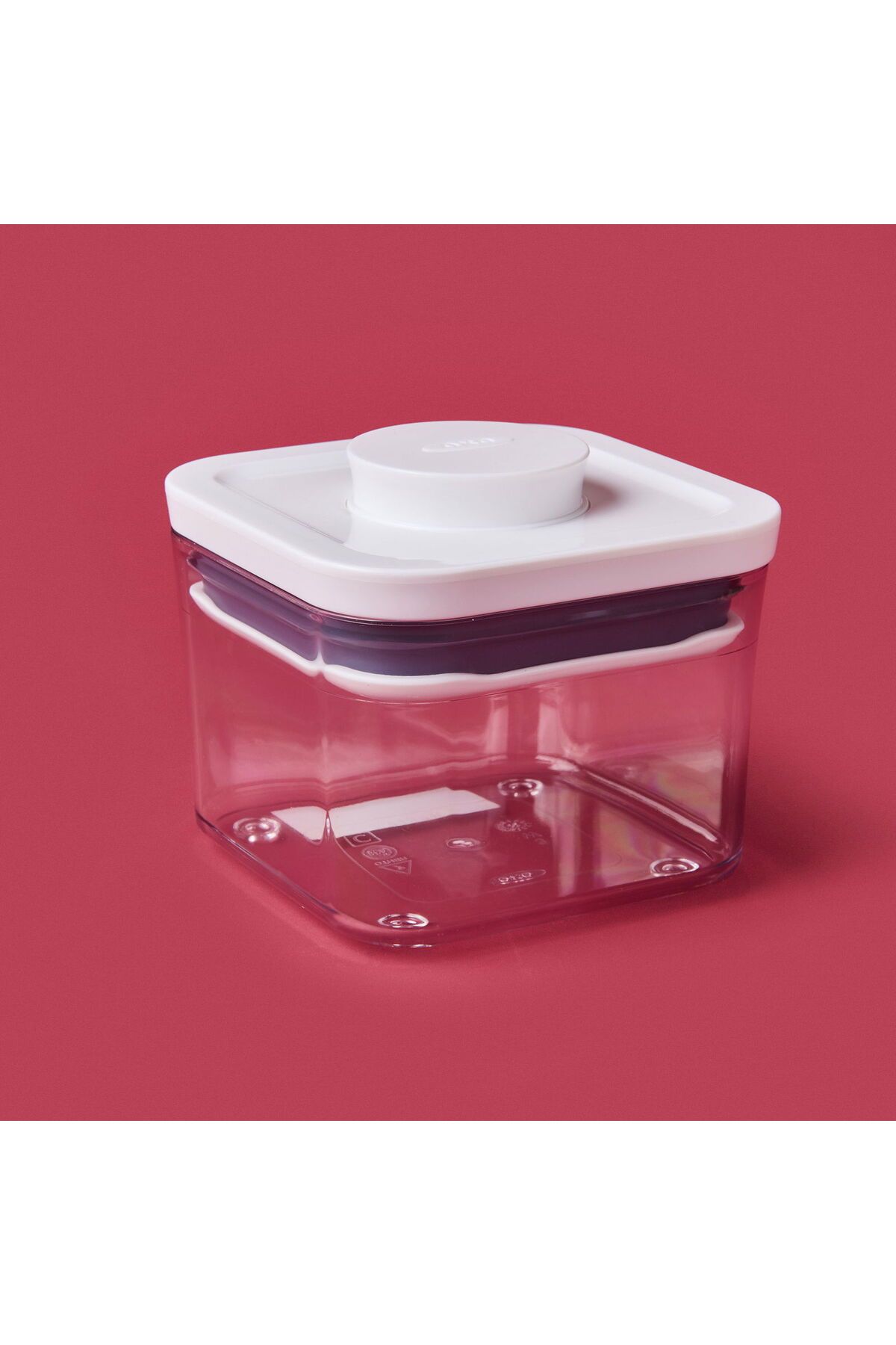ASPARTAM Gg Pop Mini Boy Kare Saklama Kabı - Şeffaf - 0,38 lt