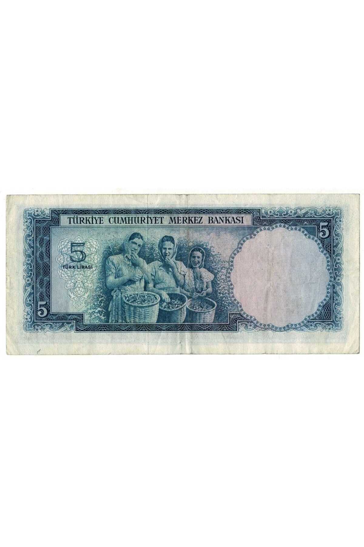Gökçe Koleksiyon 5.Emisyon 1.Tertip 5 Türk Lirası Seri B15 NATURELÇÇT TCK9276