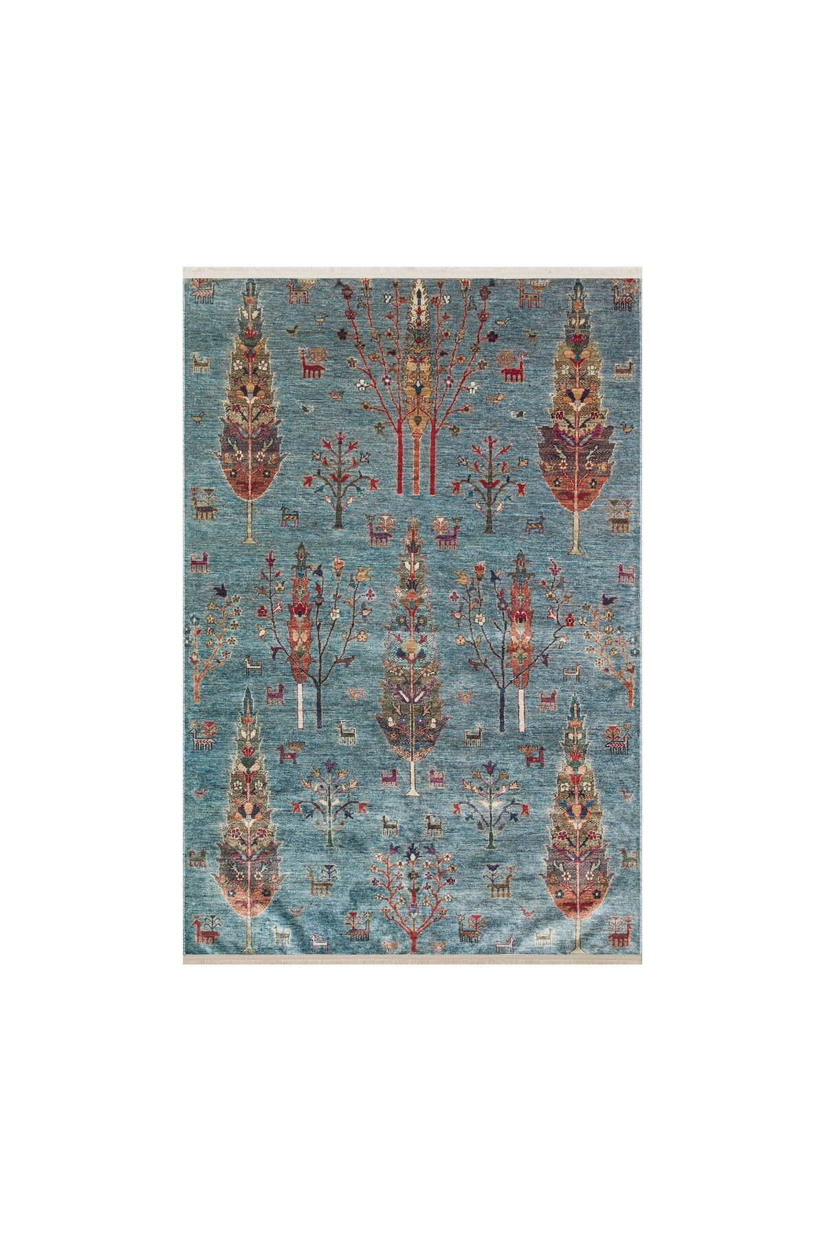 ASPARTAM Halı Antique Aqua Makine Halısı - Mavi - 160x230 cm