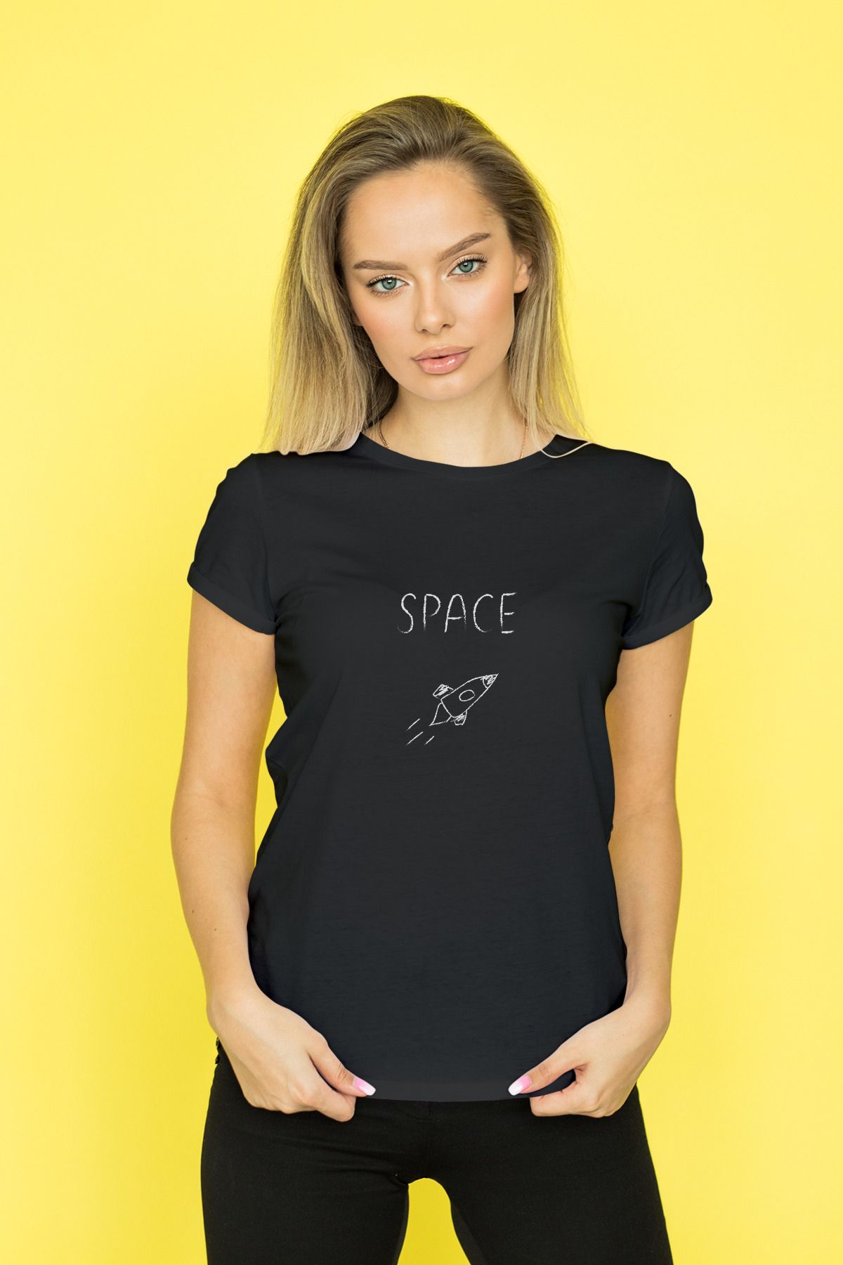Decrift Space %100 Pamuk Kadın T-Shirt