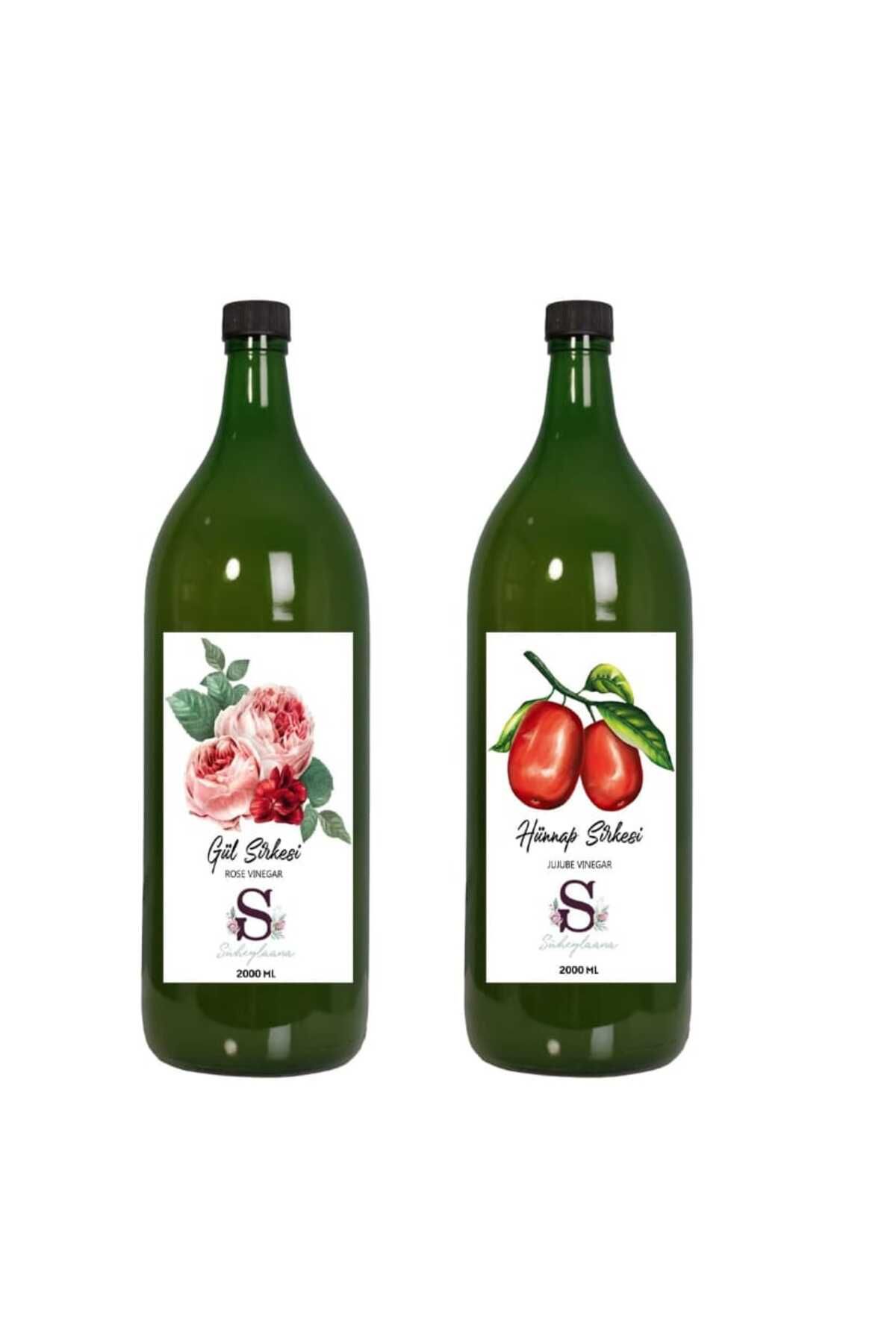 Süheylaana Doğal Gül Sirkesi 2000 Ml - Doğal Hünnap Sirkesi 2000 Ml