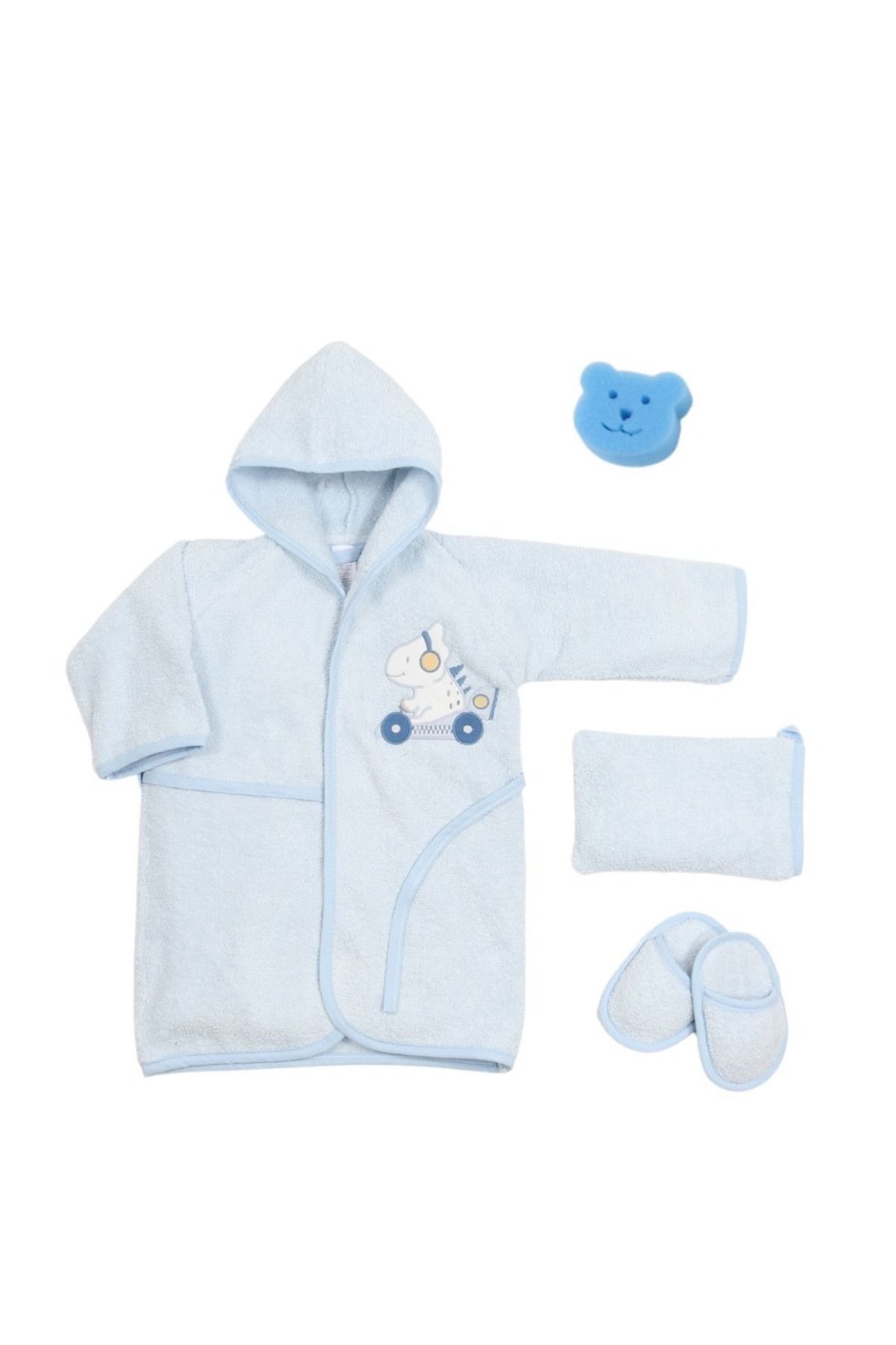 Babydo BD 1501 BABYDO DOKUMA BORNOZ 4LÜ SET ÖZGÜR DİNAZOR ERKEK
