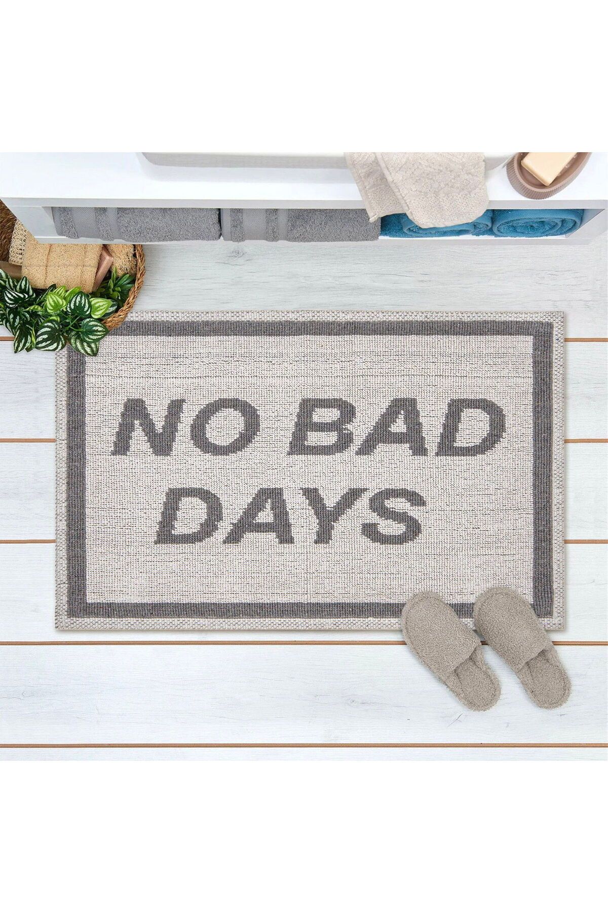 MATMEL No Bad Days Banyo Paspası - Ekru - 50x80 cm