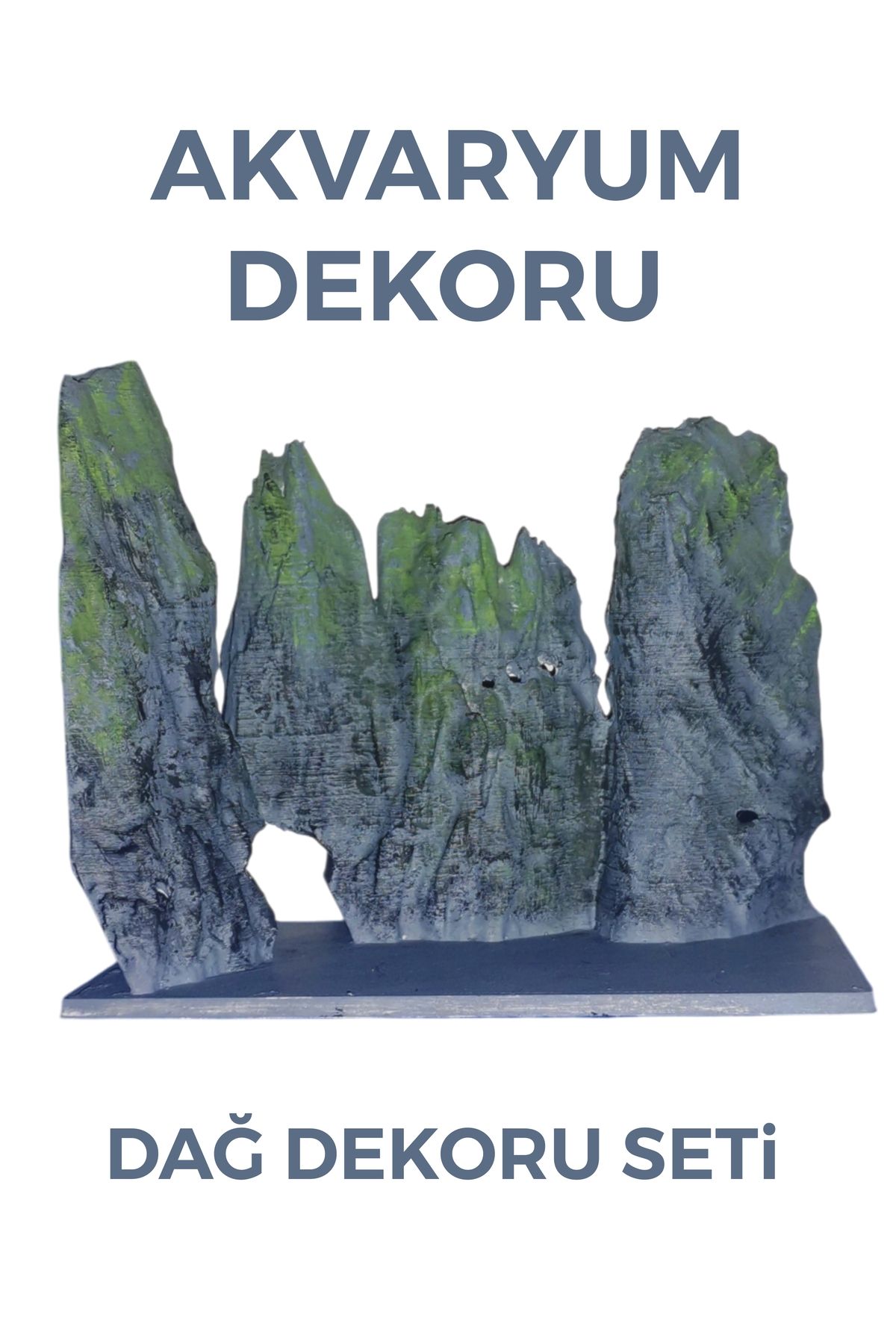 MDİZMİR Dağ Dekoru Akvaryum Dekoru Küçük Akvaryum ve Büyük Akvaryum Uyun