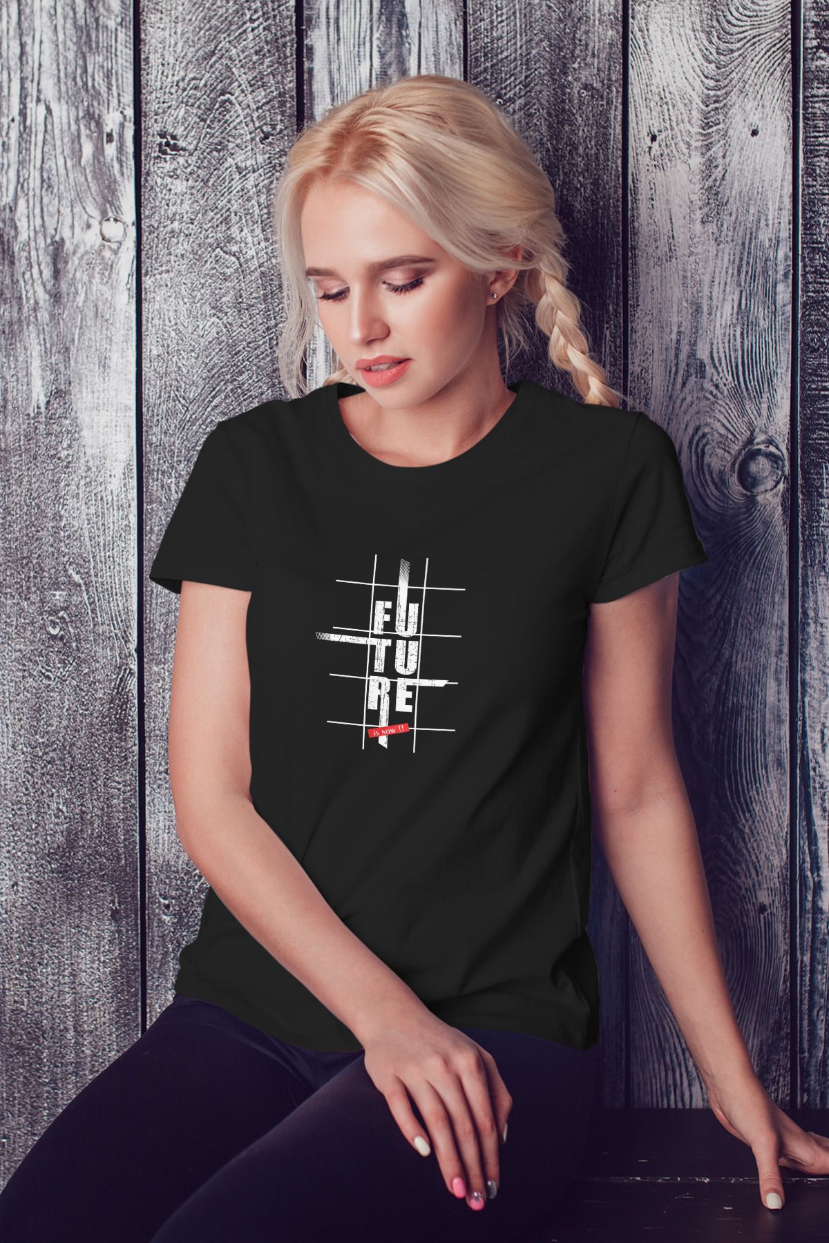Decrift Future is Now %100 Pamuk Kadın T-Shirt