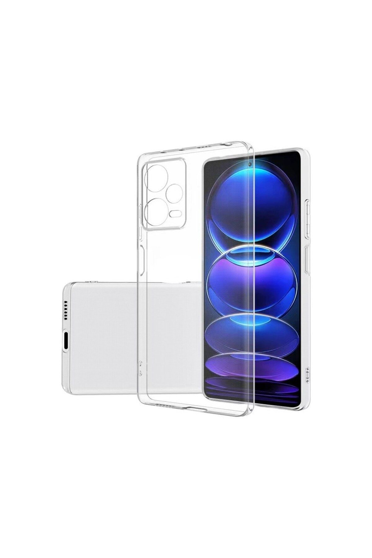 Logis Redmi Note 12 Pro 5G Kılıf Süper Silikon Şeffaf
