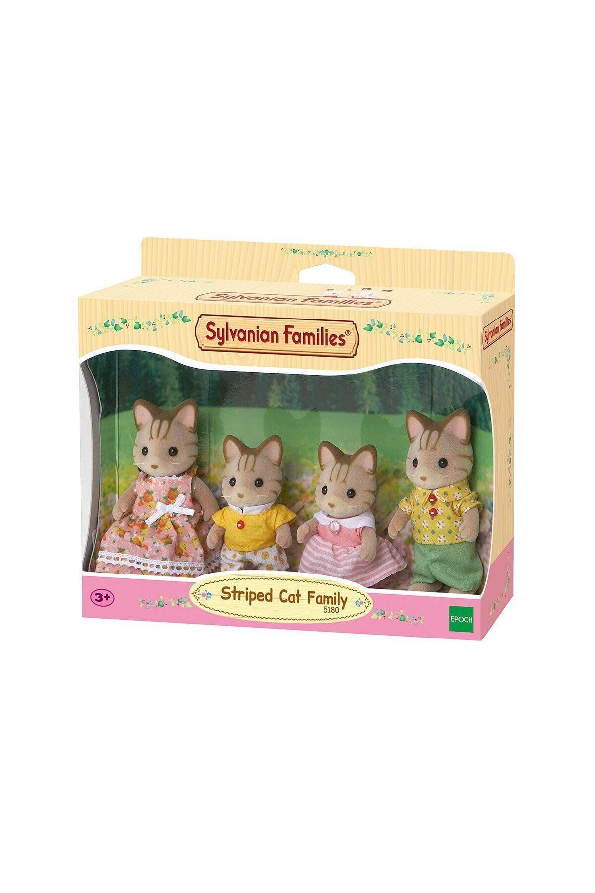 Easy Tedarik 5180 Sylvanian Families, Çizgili Kedi Ailesi, +3 yaş