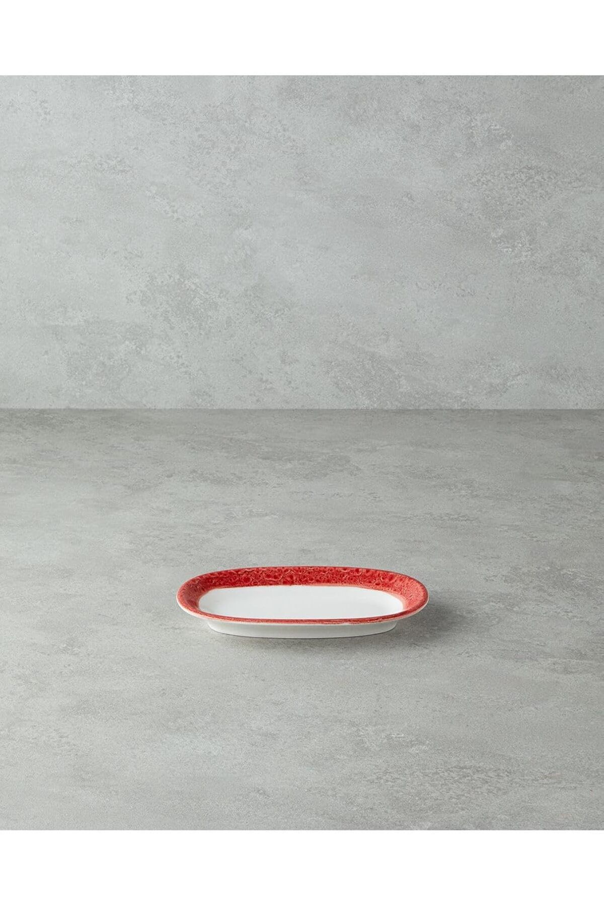STOREMAX ELZ Home Larry Porselen Kayık Tabak 19 cm Kırmızı FRNTR 1127478