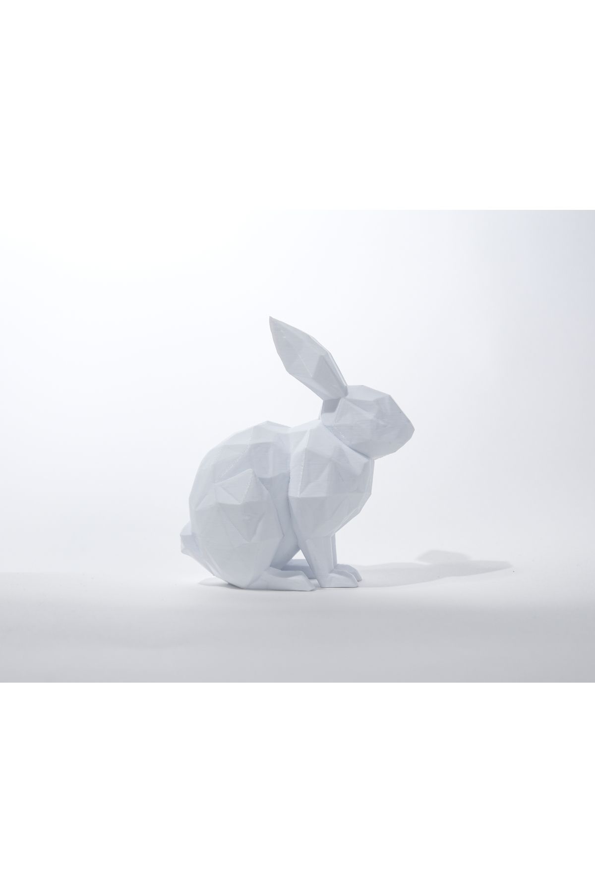 Store Geometrik Tavşan Biblo – 12cm Minimal Heykel