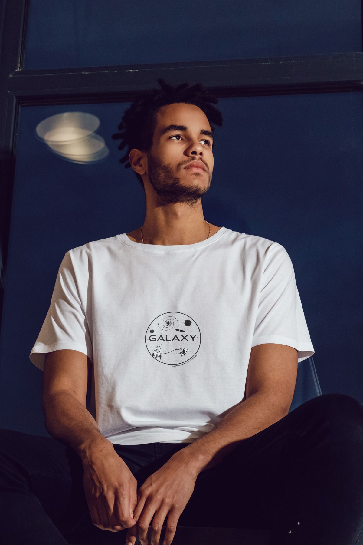 Decrift Galaxy %100 Pamuk Erkek T-Shirt