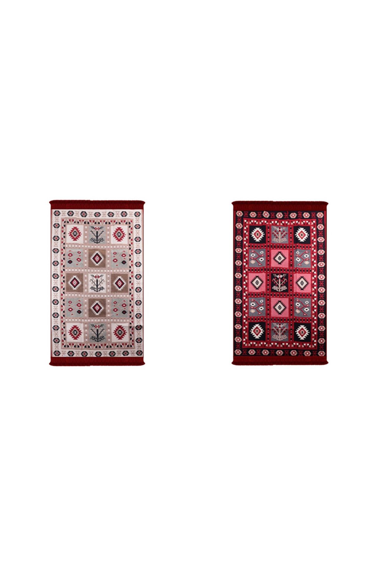 esdekor Home Çift Taraflı Kilim Makinede Yıkanabilir Modern Desenli 80x150cm