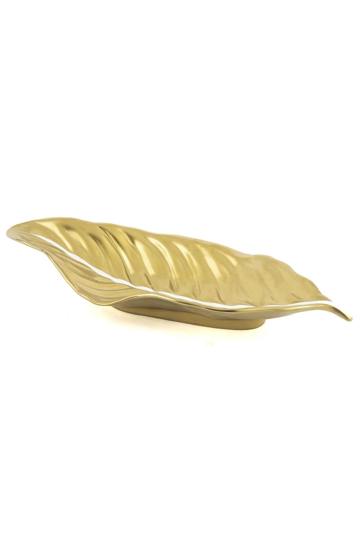 Mikasa Moor GOLD YAPRAK SERVİS TABAĞI 45X17 CM