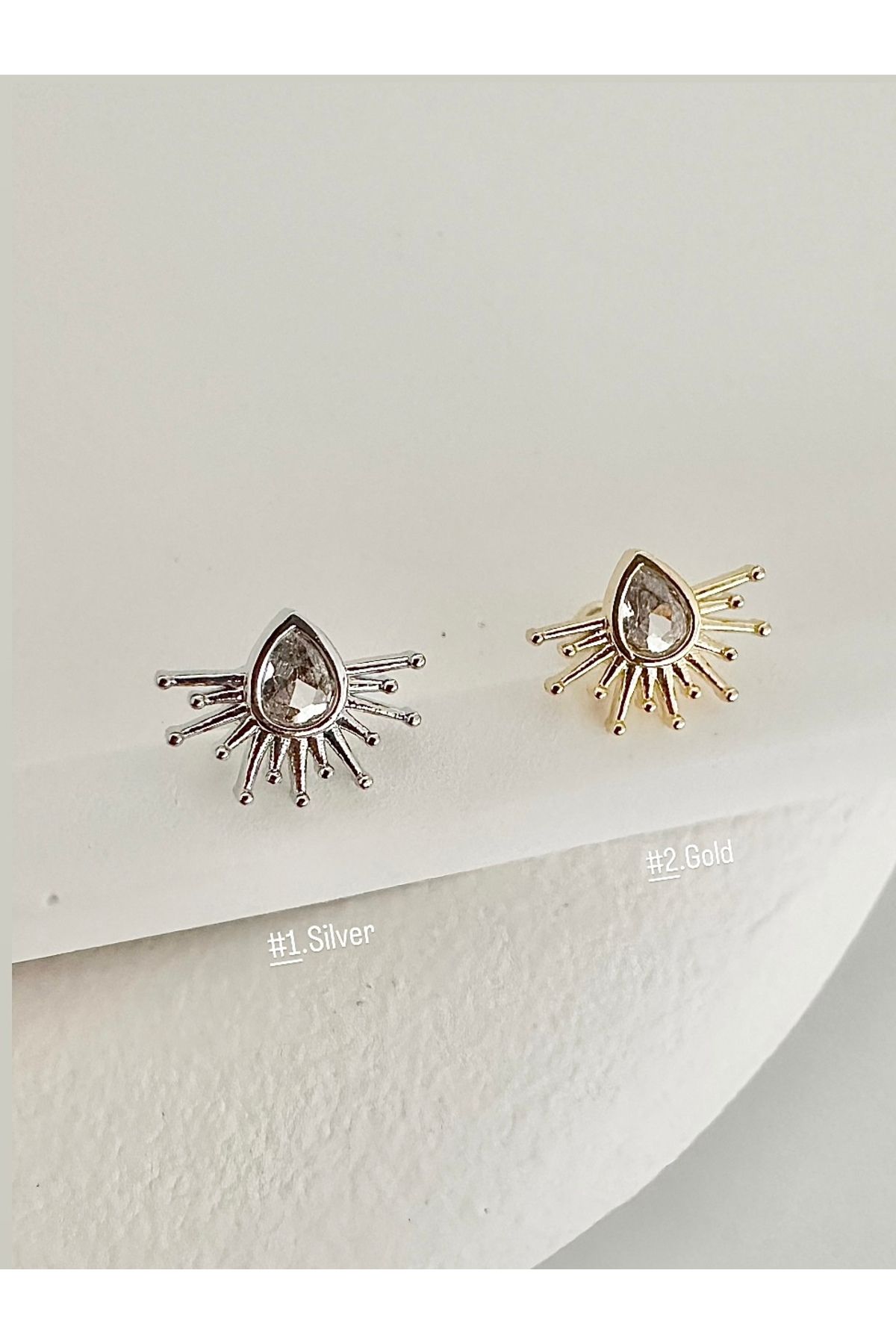 My Bellas Jewels Cerrahi Çelik Tragus Piercing, Helix, Flat, Conch, Lobe (1 Adet)
