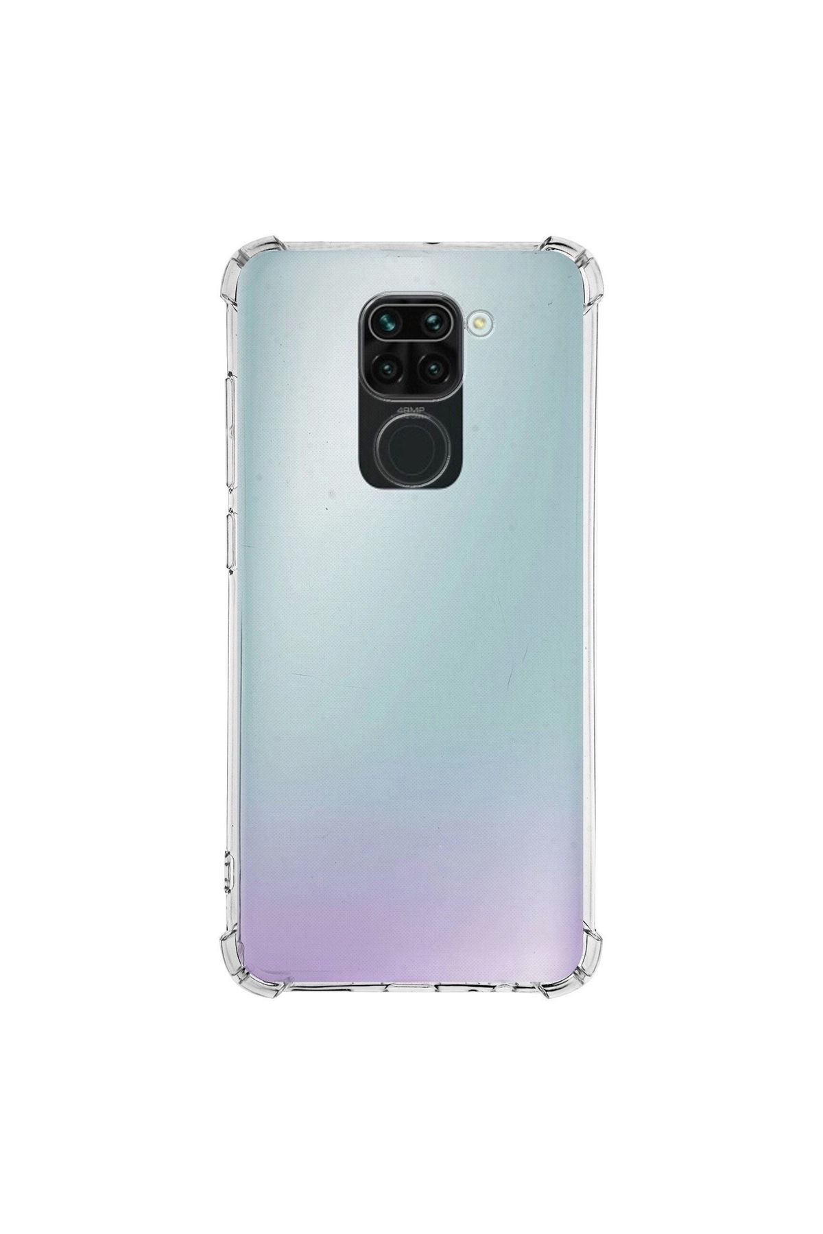 CaseArt Xiaomi Redmi Note 9 ile uyumlu Kapak Köşe Korumalı Airbag Antishock Şeffaf Silikon Kılıf