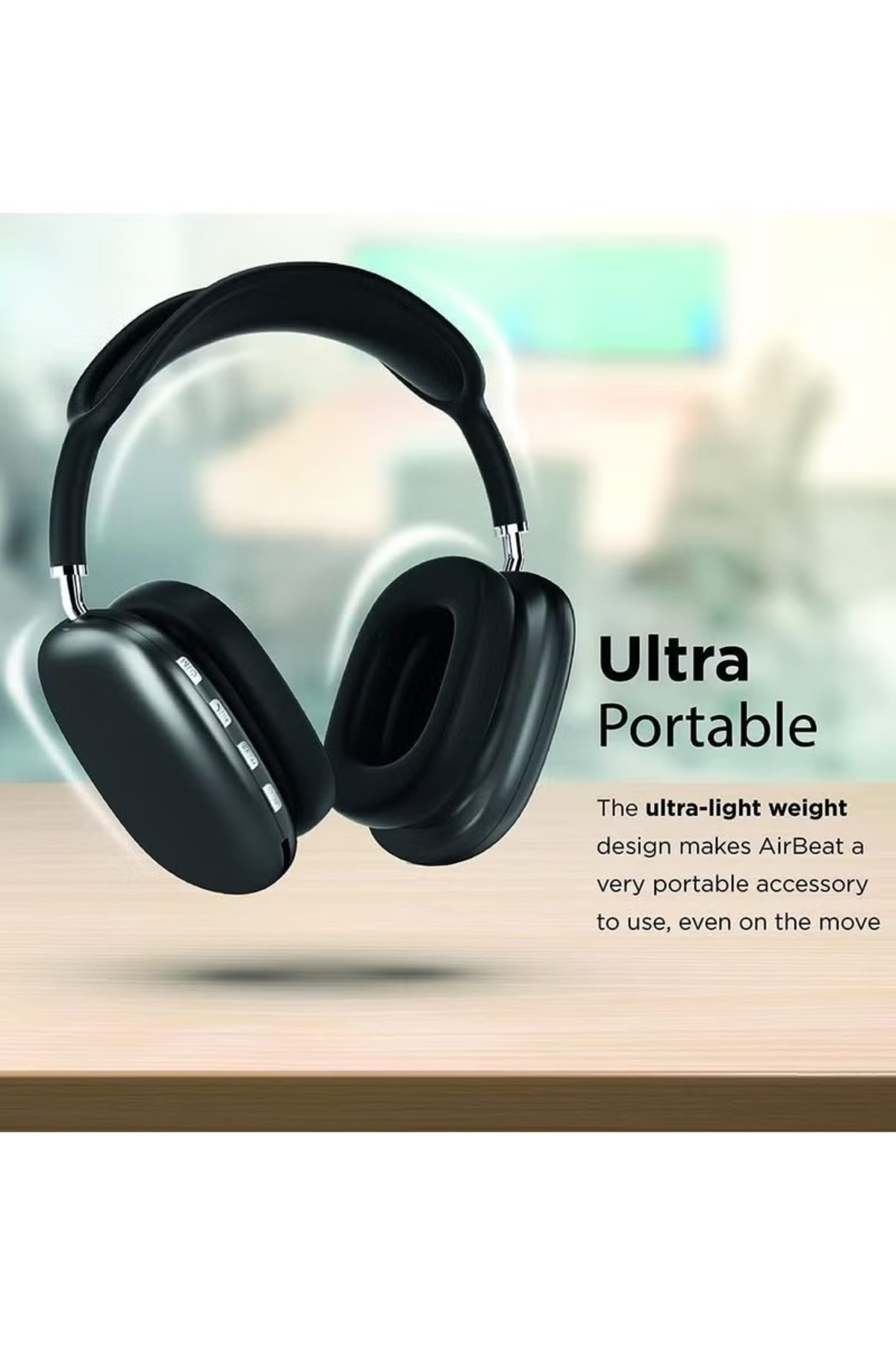 Generic Black P9 Bluetooth Headset - Top-Ear