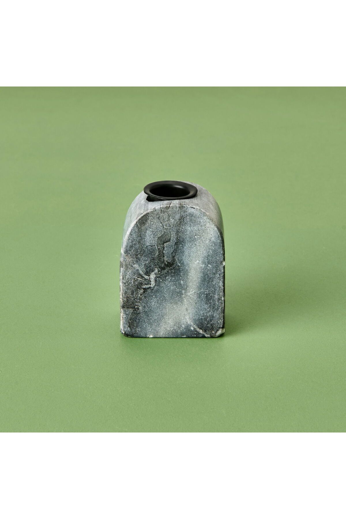 ASPARTAM Mermer Mumluk - Gri - 8 cm