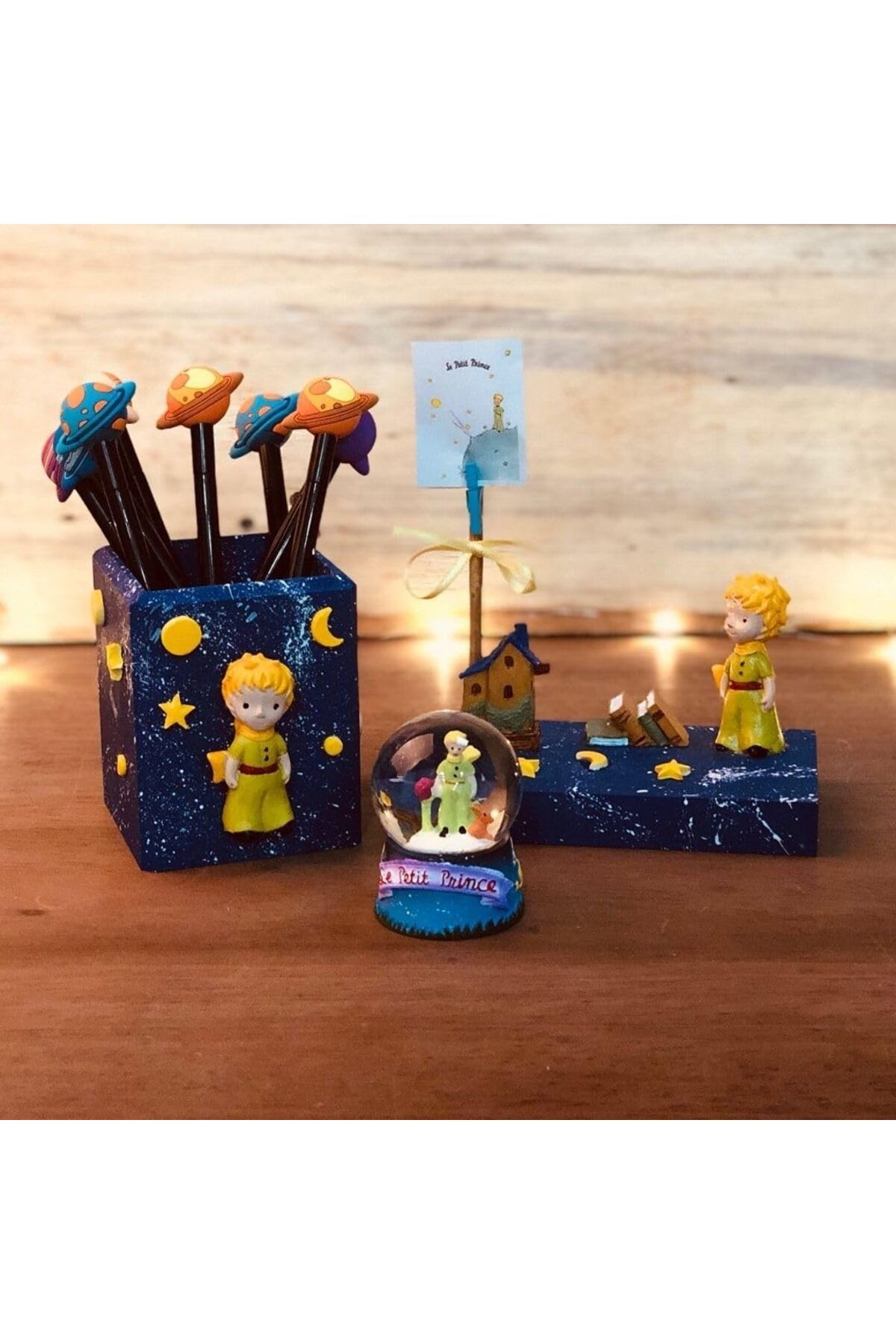 Mu Art Ahşap Mrt Prens Çalışma Arkadaşı 3lü Hediye Seti Art 871301