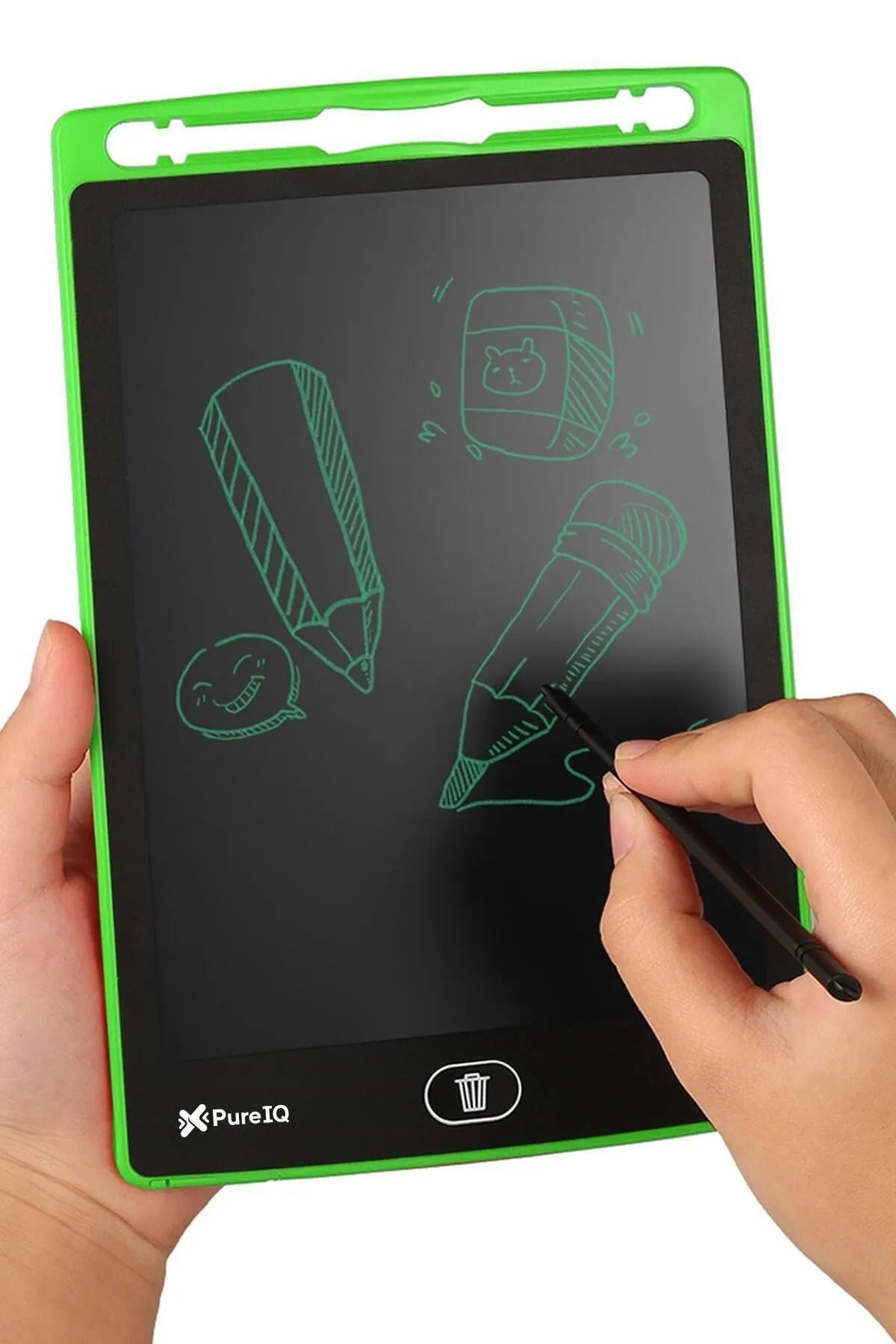 Toptanpro Writing Tablet LCD 8.5'' Yazı Tahtası Dijital Kalemli Yeşil Çocuk Çizim ve Yazı Tableti