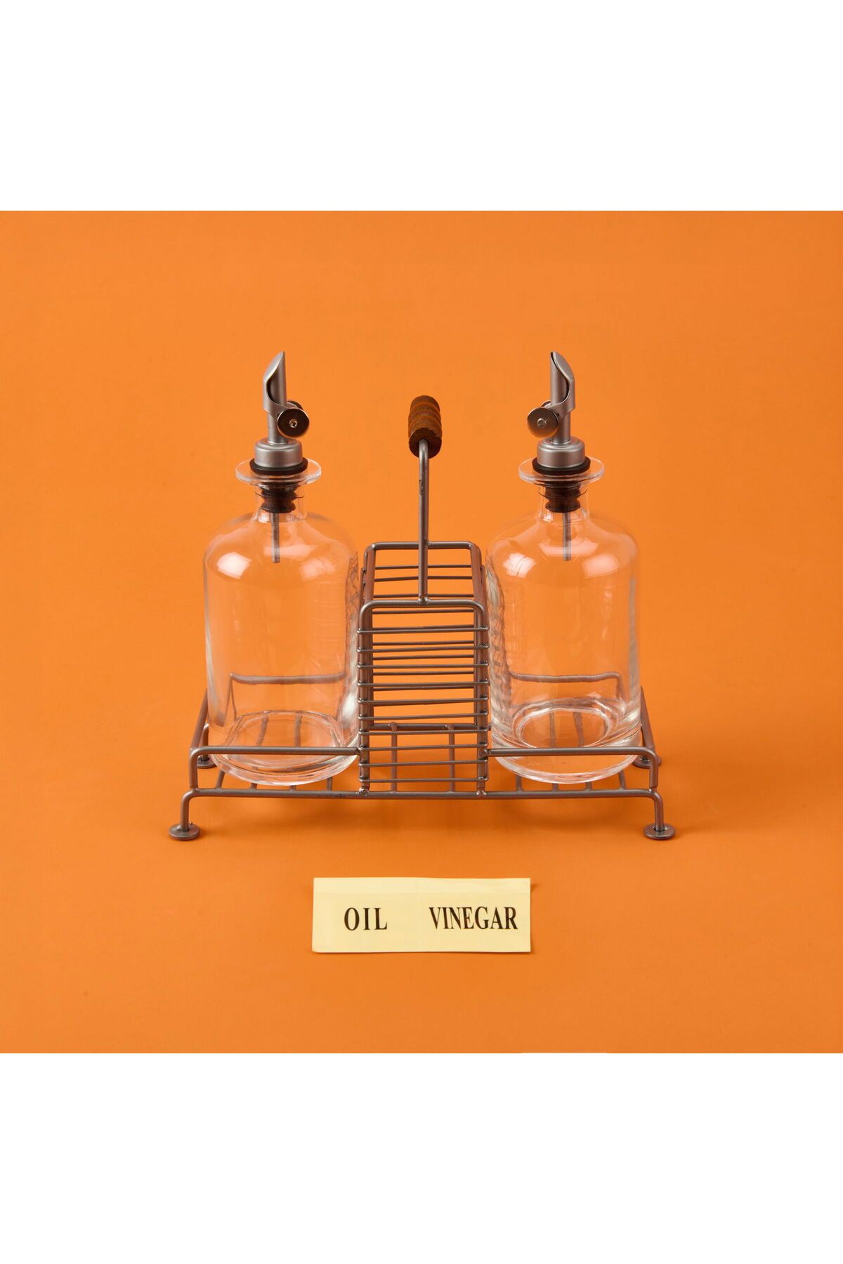 MATMEL Julia Metal 2'li Cam Yağlık - Şeffaf / Siyah - 200 ml