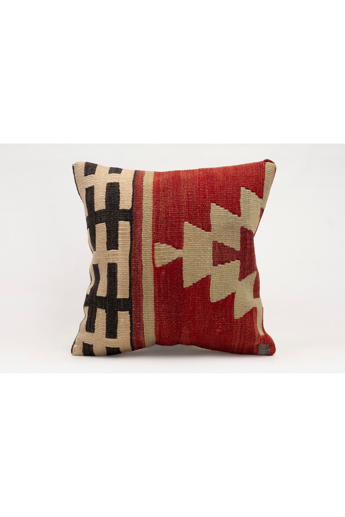 Kilim Whole Sale El Yapımı Kilim'den Yapılmış Vintage Kırlent Kılıfı, Yün, 40x40 Cm