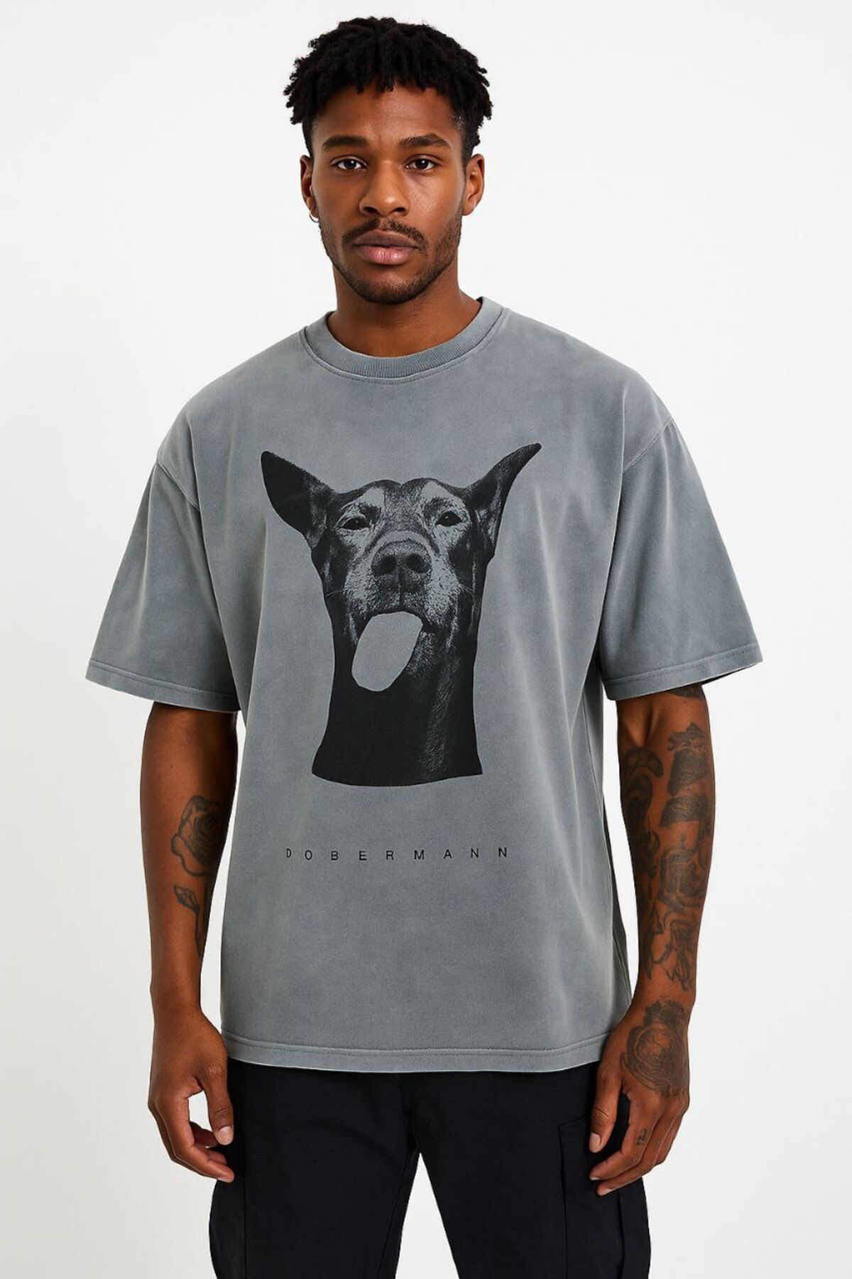Twobucks Asit yıkamalı oversize tshirt