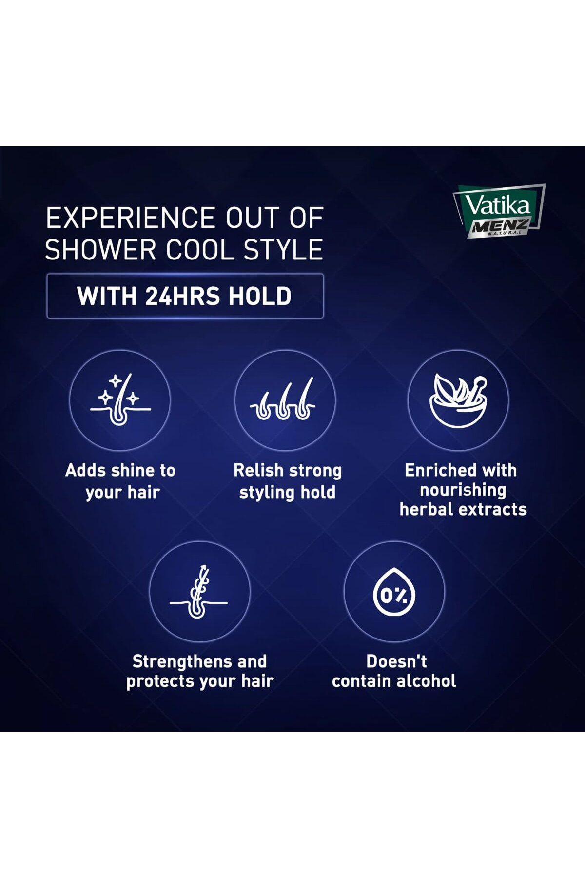 Dabur-Vatika Menz Wet Look Styling Gel Value Pack 2 X 200 ml Strong Hold, Non-sticky 3