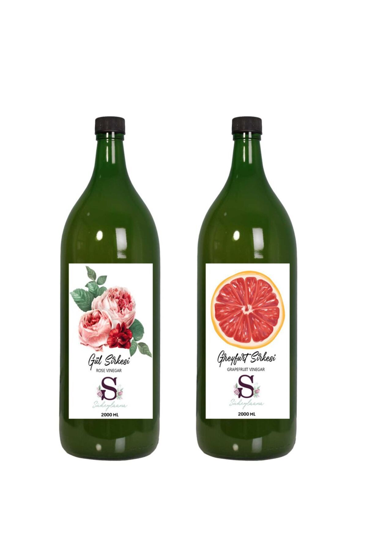 Süheylaana Doğal Gül Sirkesi 2000 Ml - Doğal Greyfurt Sirkesi 2000 Ml