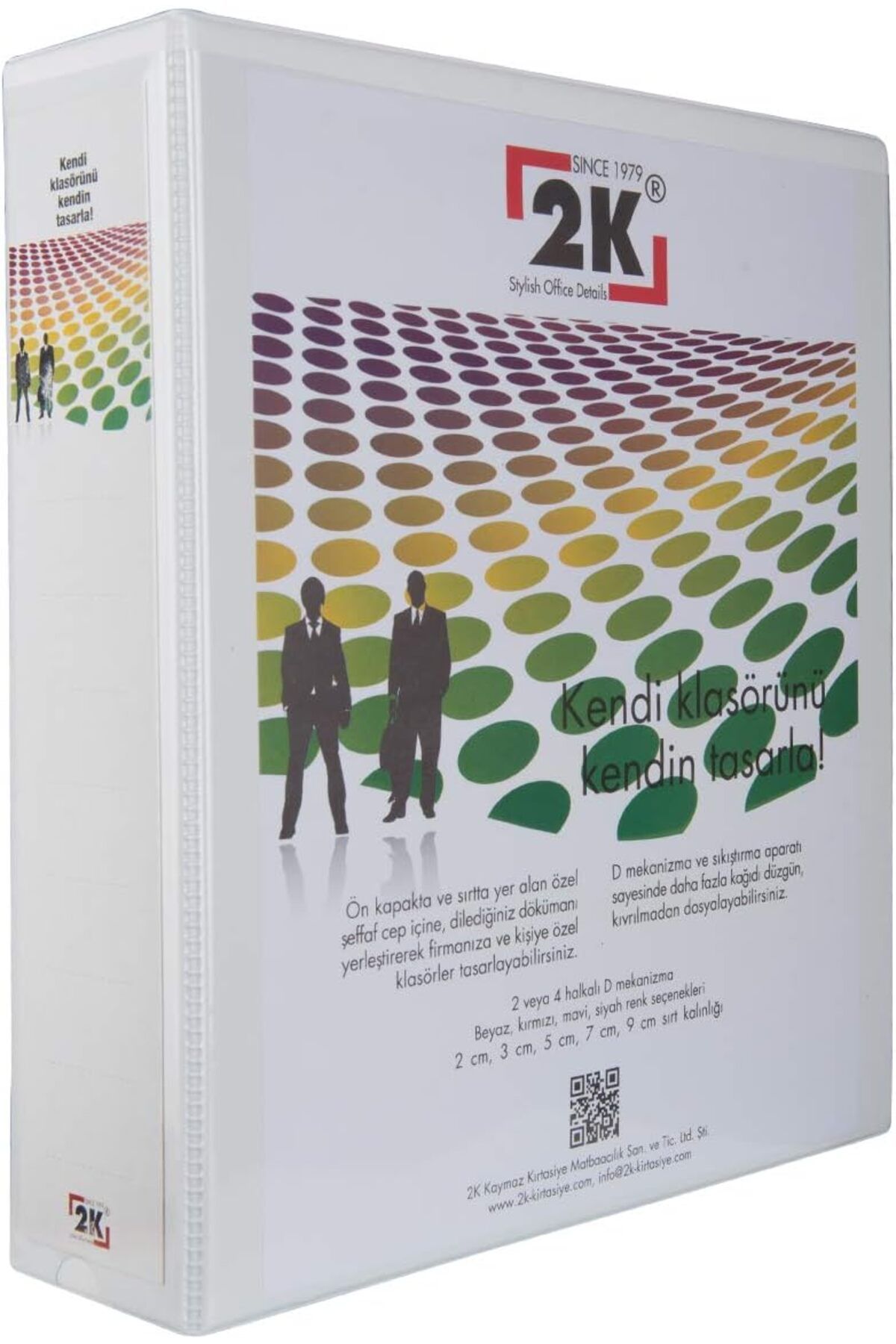 STOREMAX ELZ 07-4D-B 4 Halka D Mekanizmalı Klasör Kutu İçi, Beyaz, 7 Cm, 8 Adet FRNTR 1127478