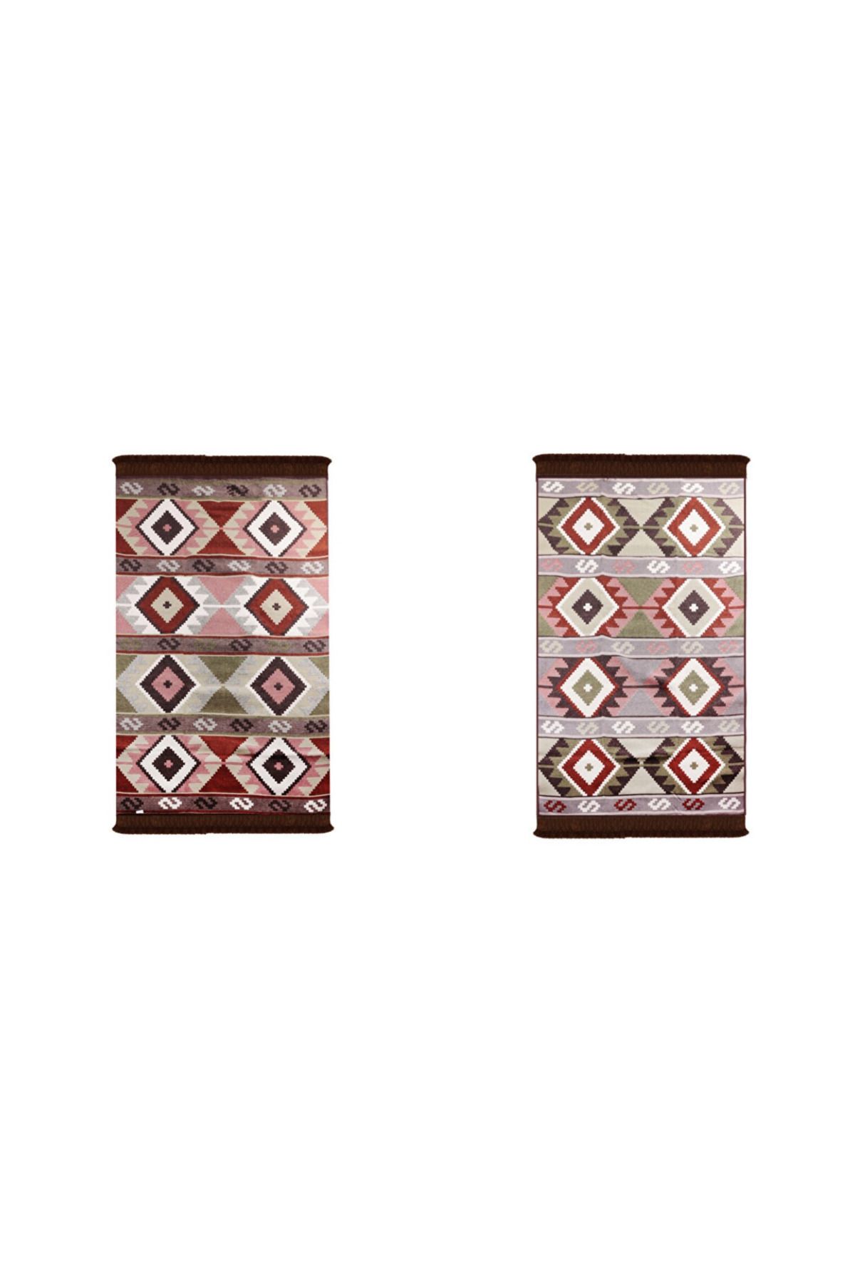 esdekor Home Çift Taraflı Kilim Makinede Yıkanabilir Modern Desenli 120x180cm
