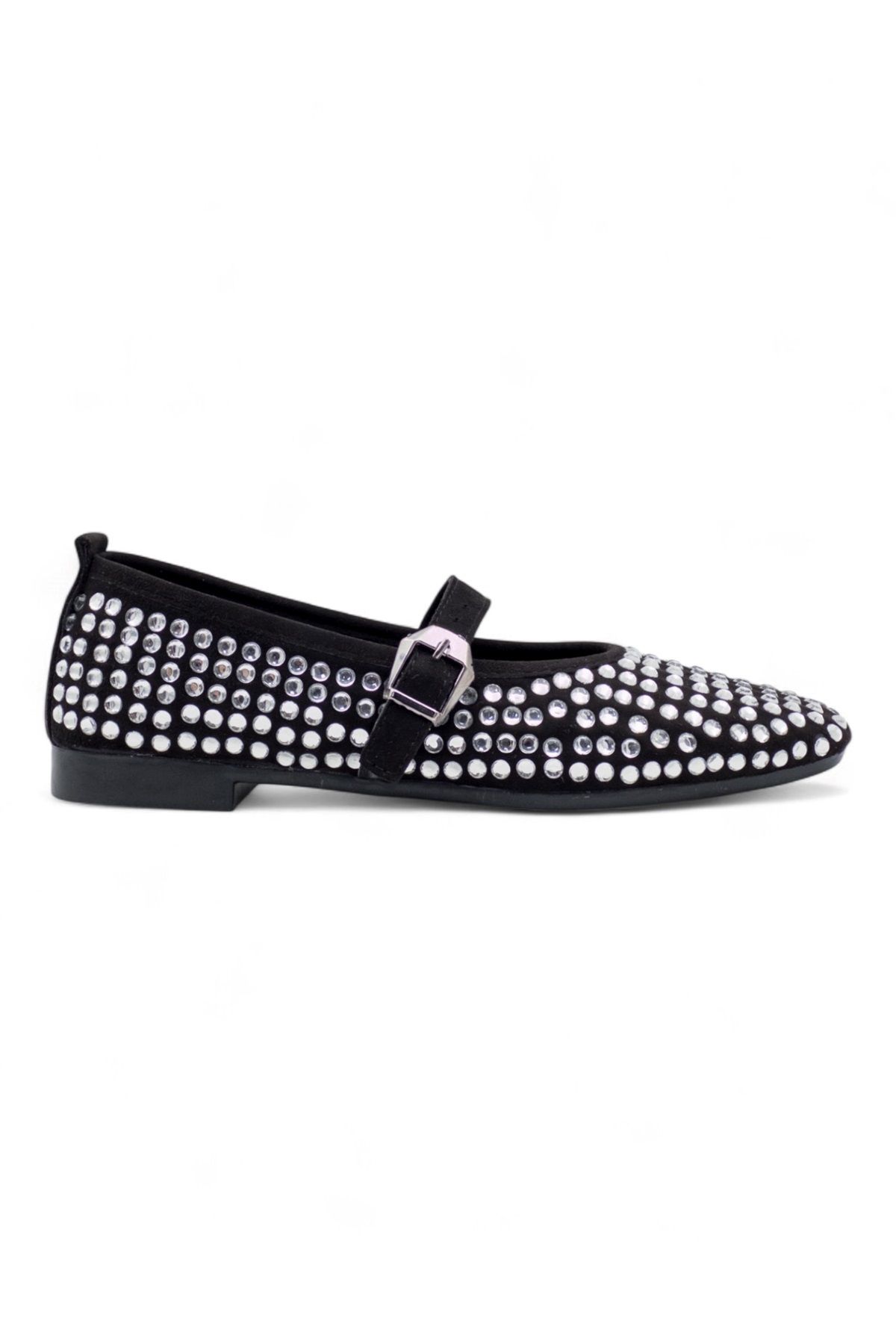 Shoes TAŞLI TOKALI KADIN BABET GÜMÜŞ