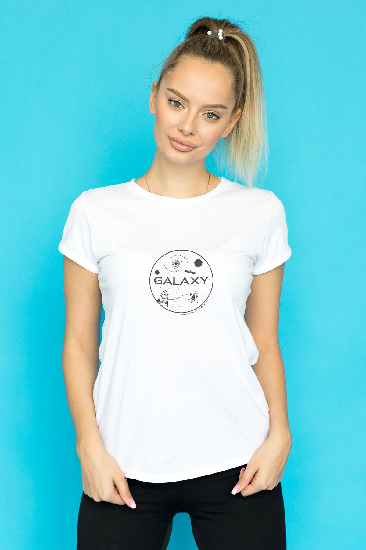 Decrift Galaxy %100 Pamuk Kadın T-Shirt