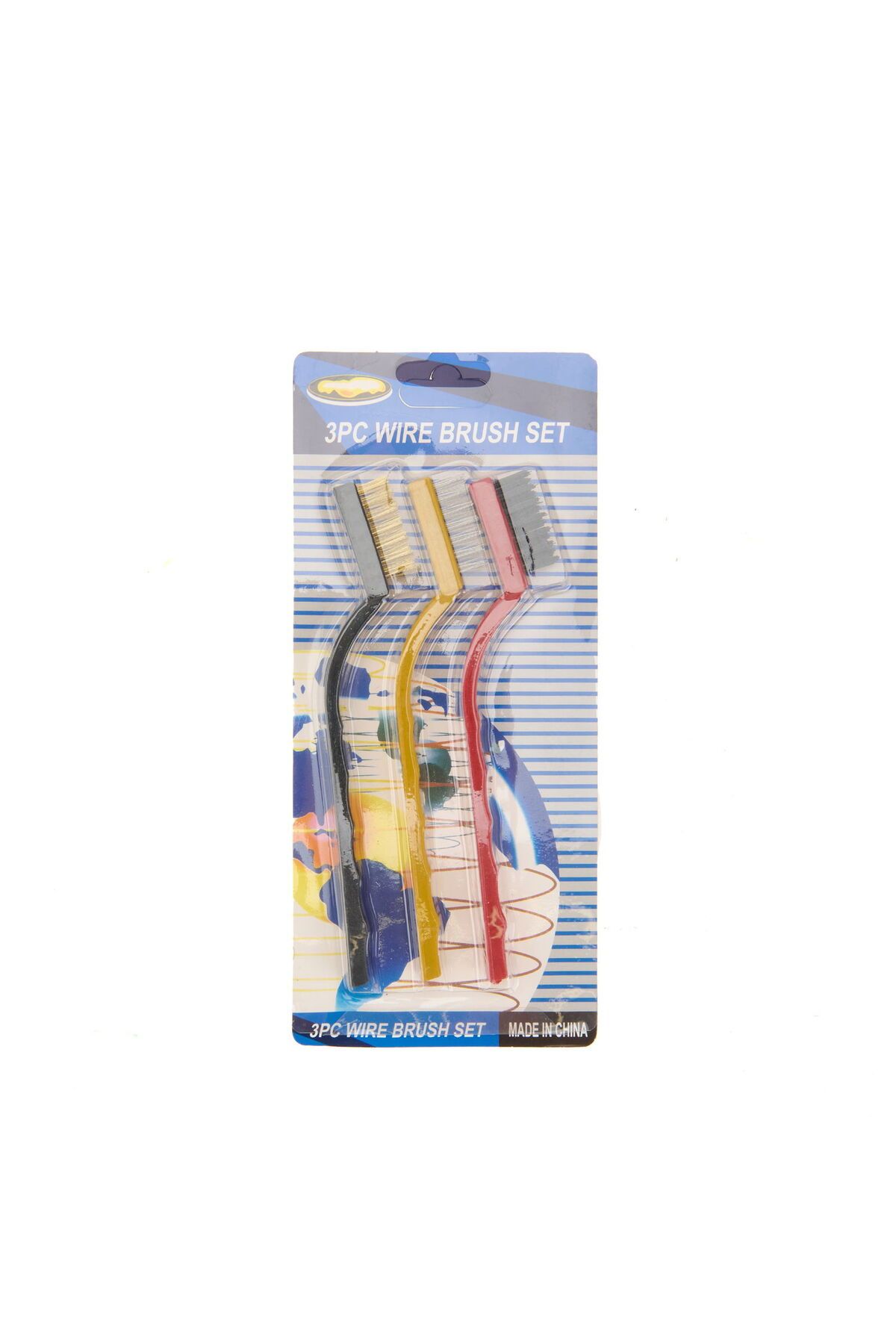 ASPARTAM 3'lü Tel Fırça - Renkli - 16 cm