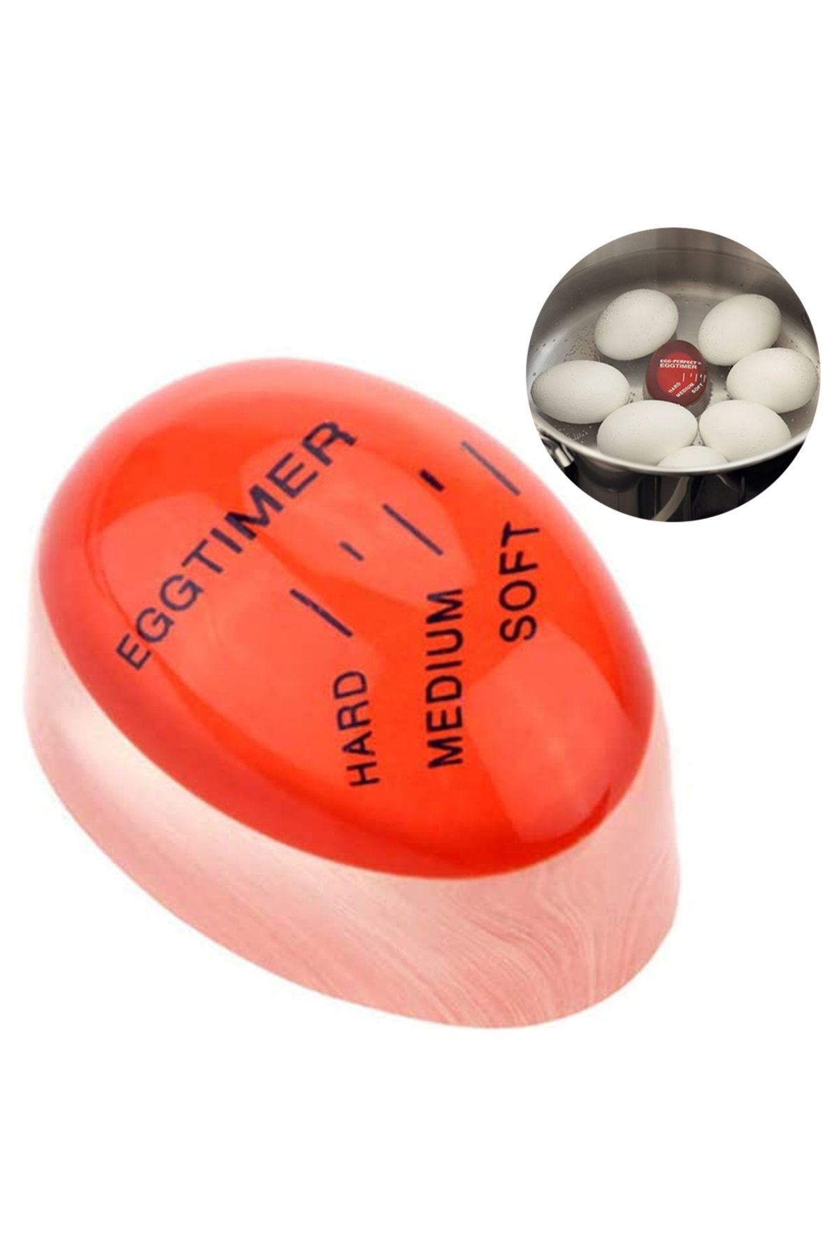 zola-Egg timer, with cooking hardness indicator, temperature resistant, red 3