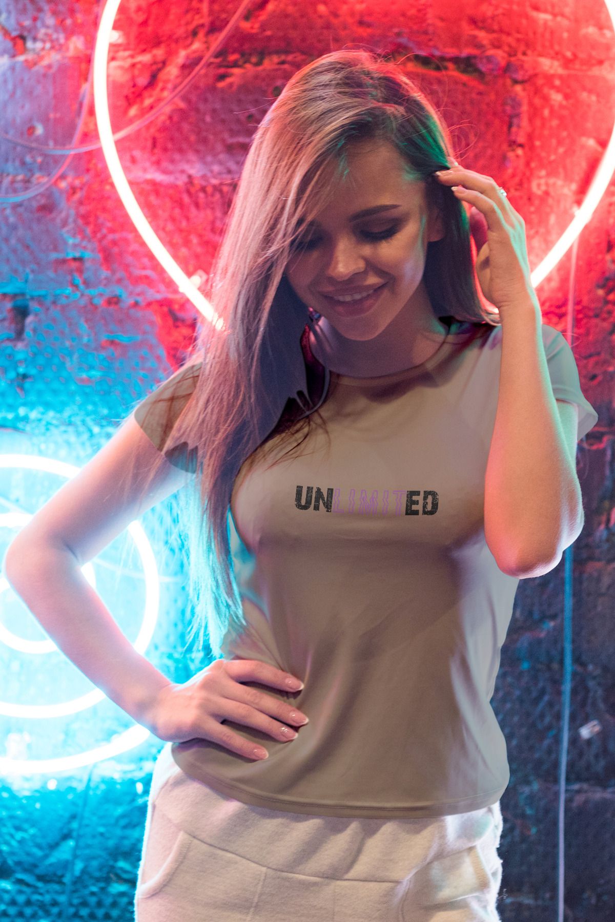 Decrift Unlimited %100 Pamuk Kadın T-Shirt