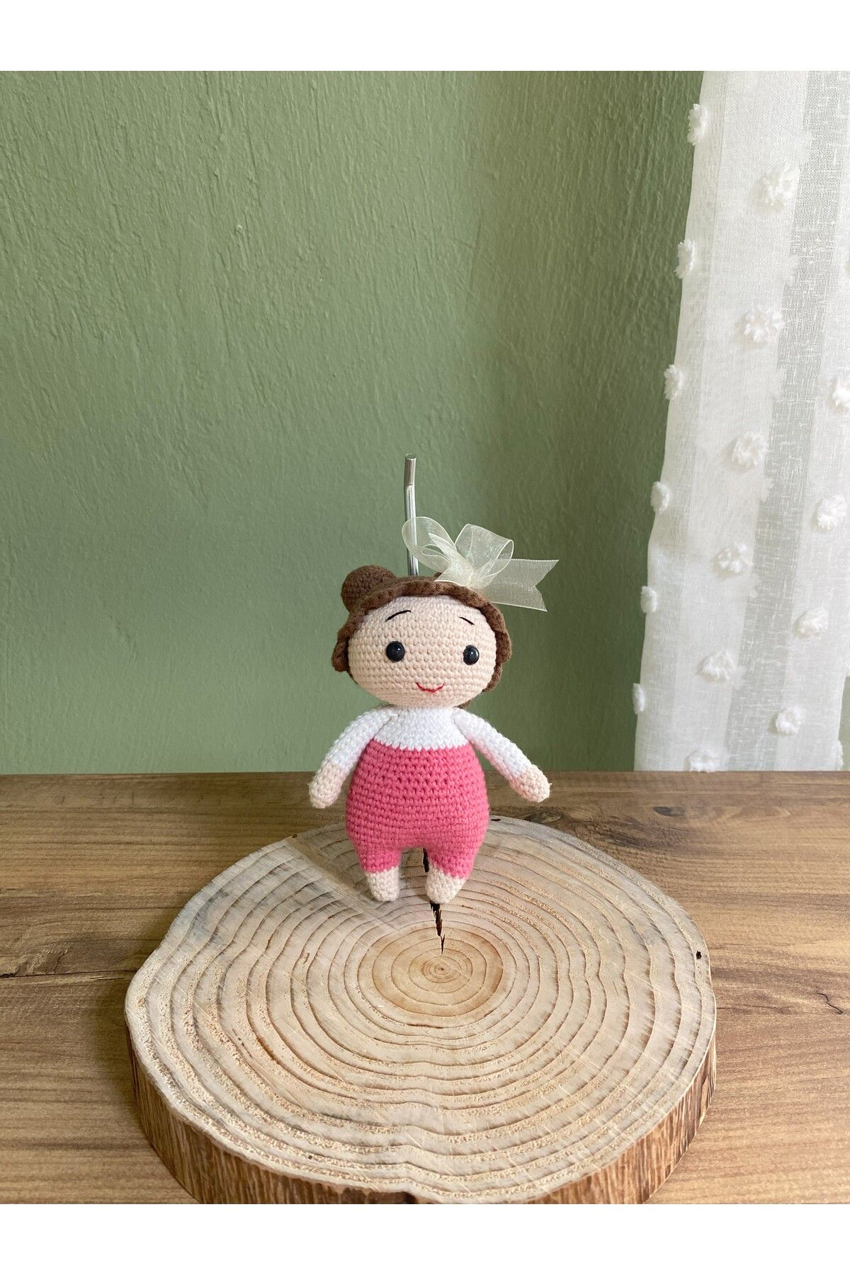 NATURAL BY HANDS Topuzlu Tonton Bebek Oyun Arkadaşı & Uyku Arkadaşı