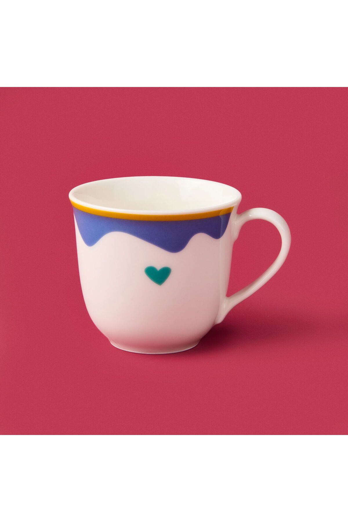 ASPARTAM Granny Kupa - Mavi / Sarı - 290 ml