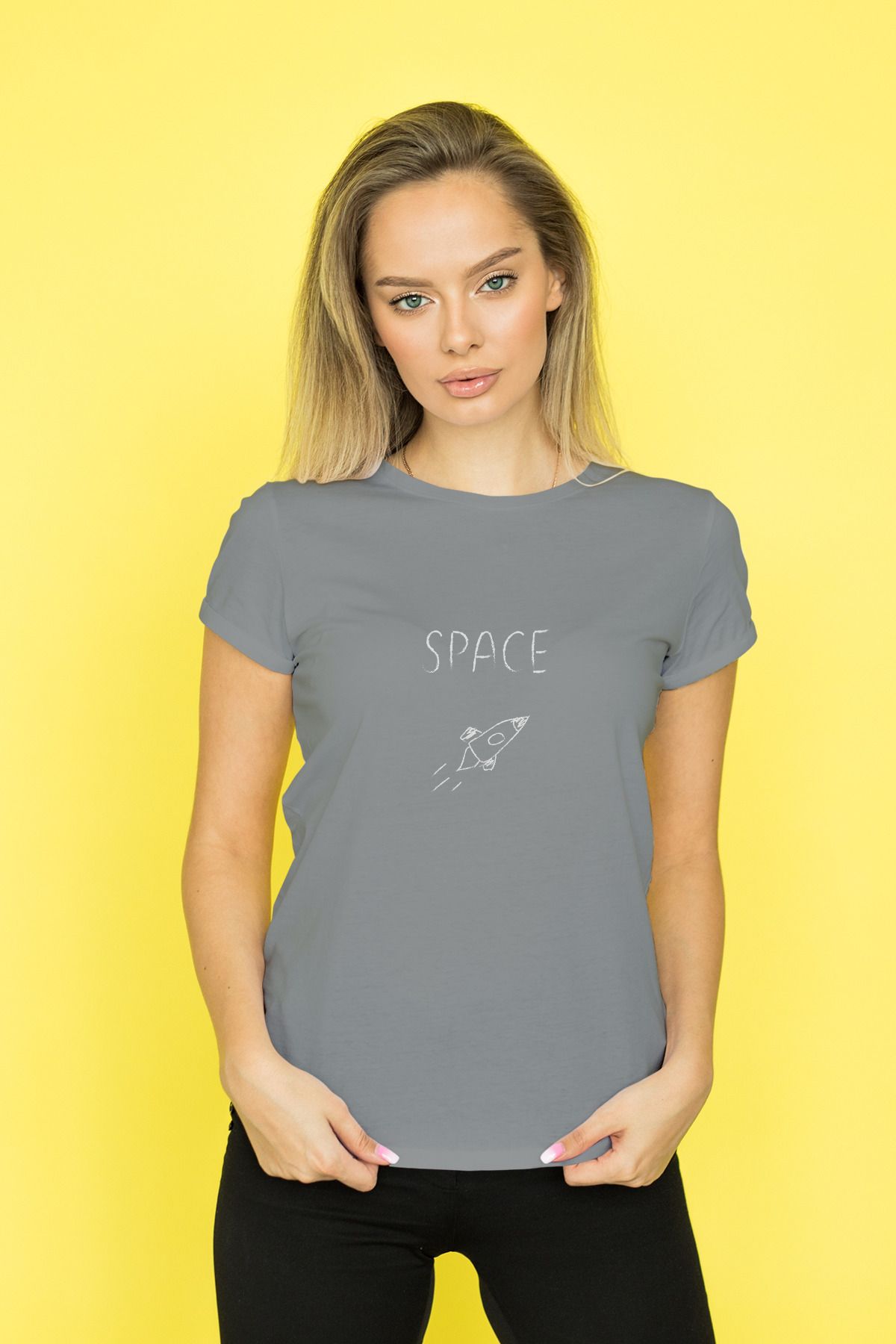Decrift Space %100 Pamuk Kadın T-Shirt