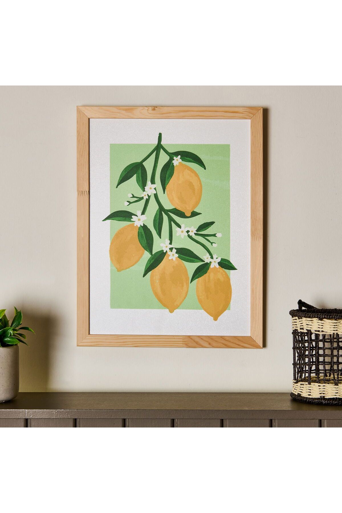 ASPARTAM Lime Cello Duvar Panosu - Sarı / Açık Yeşil - 30x40 cm