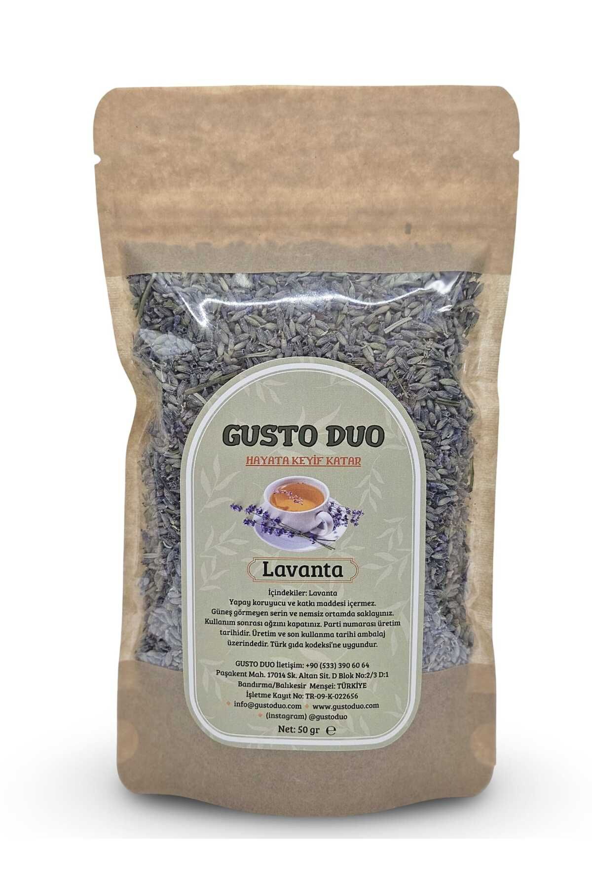 GustoDuo Lavanta Katkısız, Yapay Koruyucu Içermez 50 gr