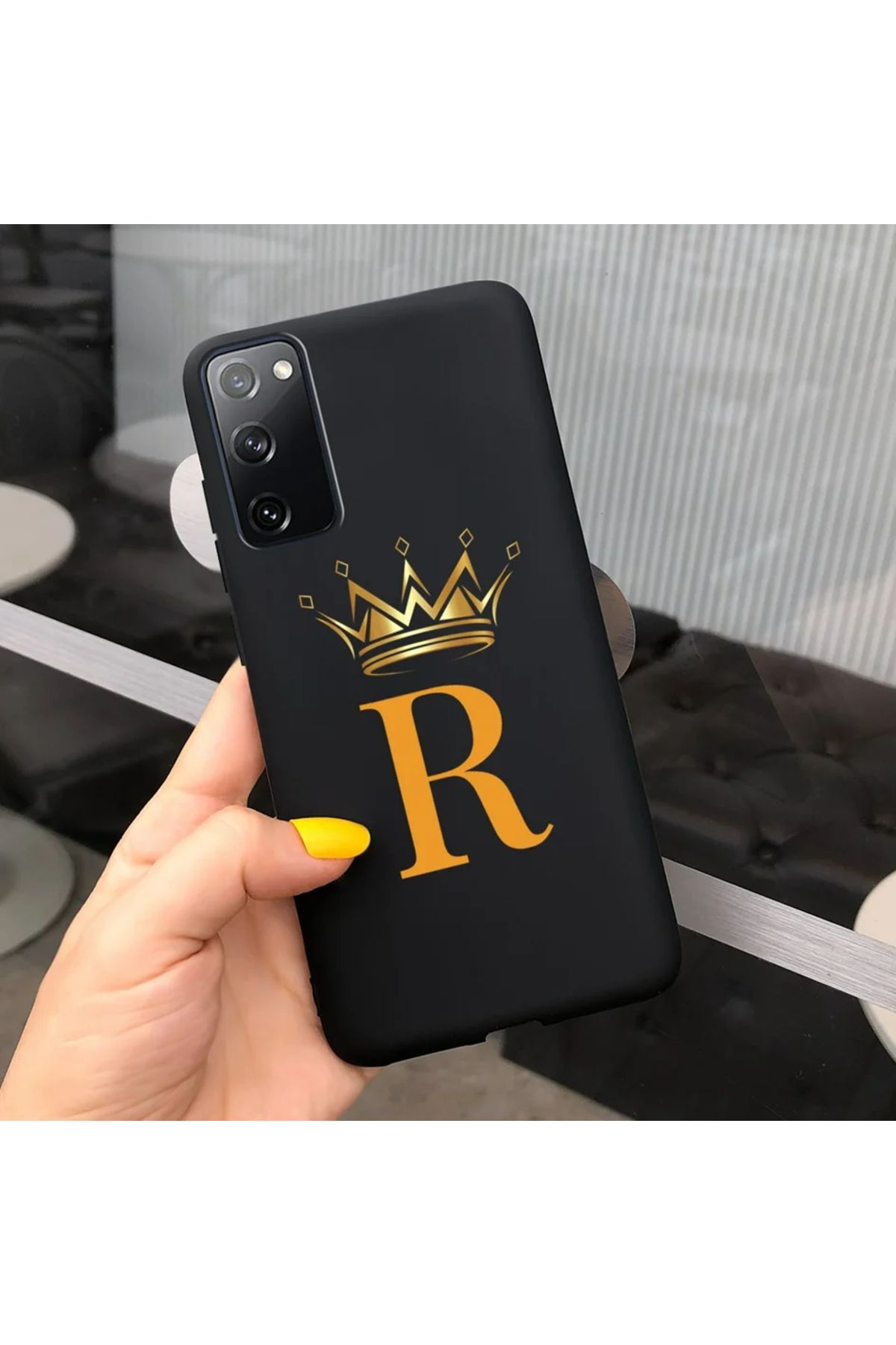 Rotaks Samsung Galaxy S20 Fe Uyumlu Kılıf Silikon Esnek İsme Özel Baskılı Harf