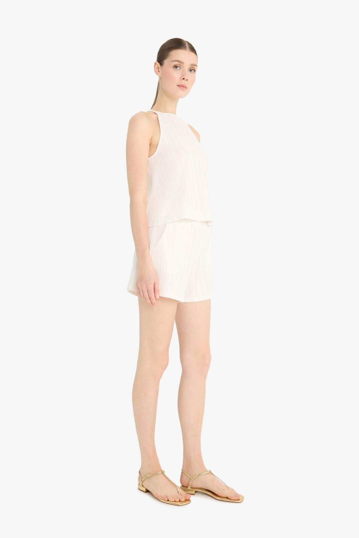 DeFacto-Regular Fit Wrap Shorts F4445Ax25Sm 4