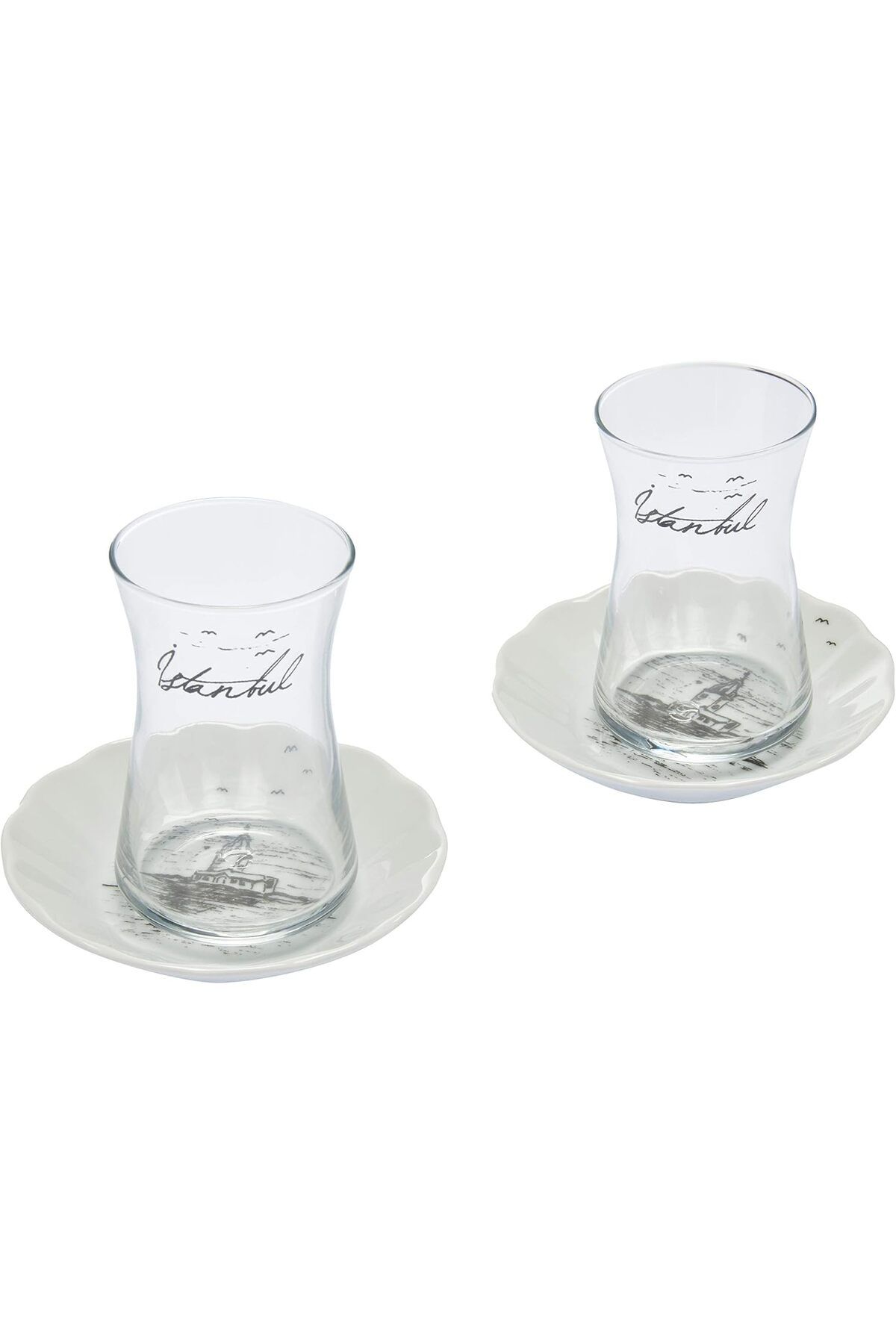 Mu Art Ahşap Mrt 04A+P017813 Istanbul Çay Bardağı, Porselen Art 871301