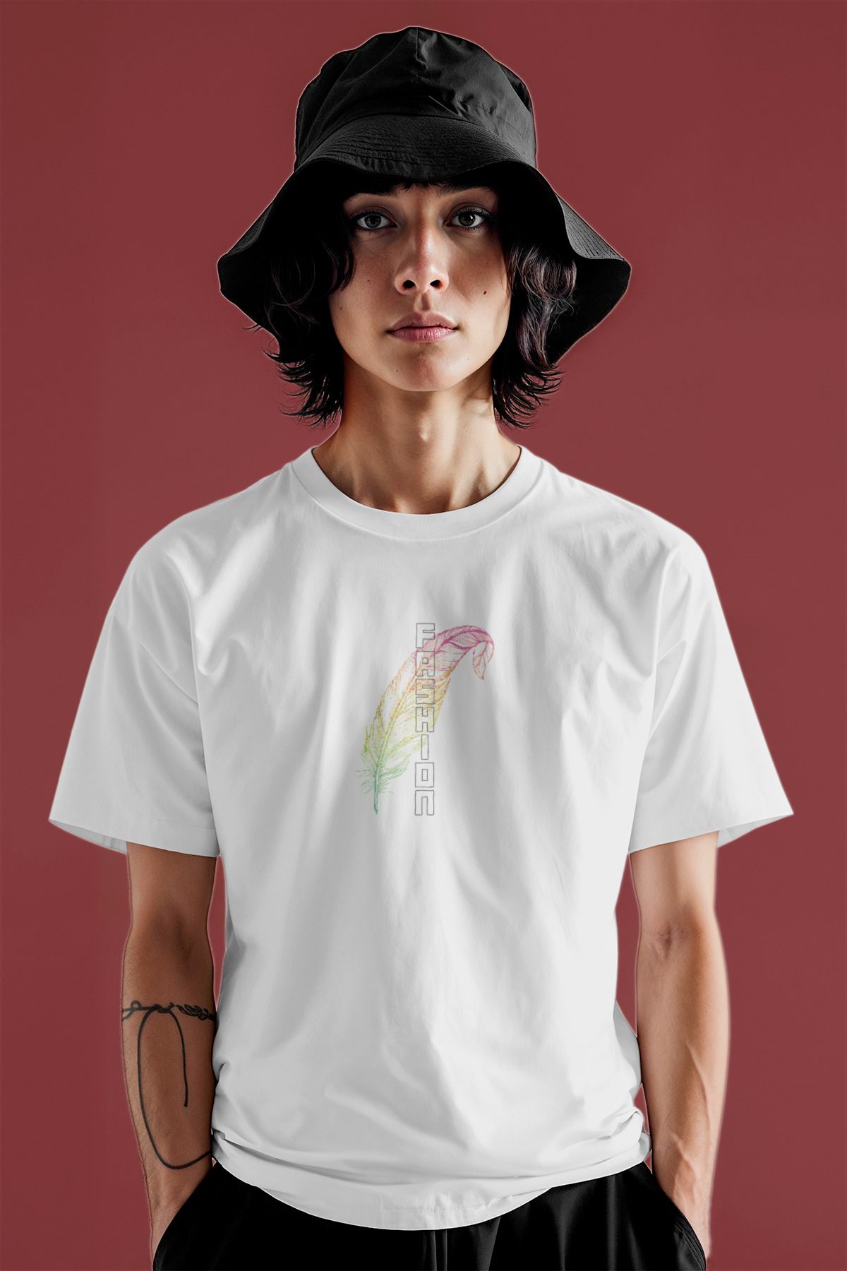 Decrift Fashion %100 Pamuk Kadın T-Shirt